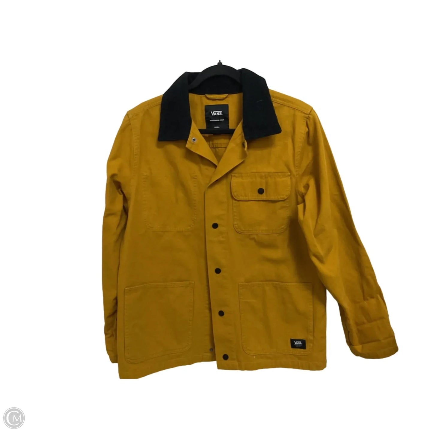 Jacket Denim By Vans In Yellow Denim, Size: S