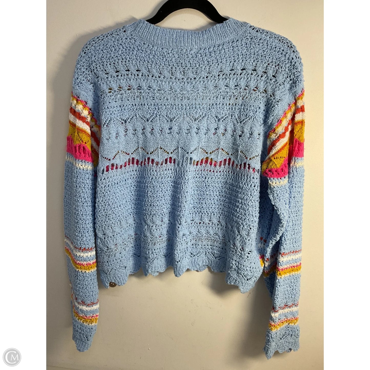 Sweater Cardigan By Pol In Blue, Size: S