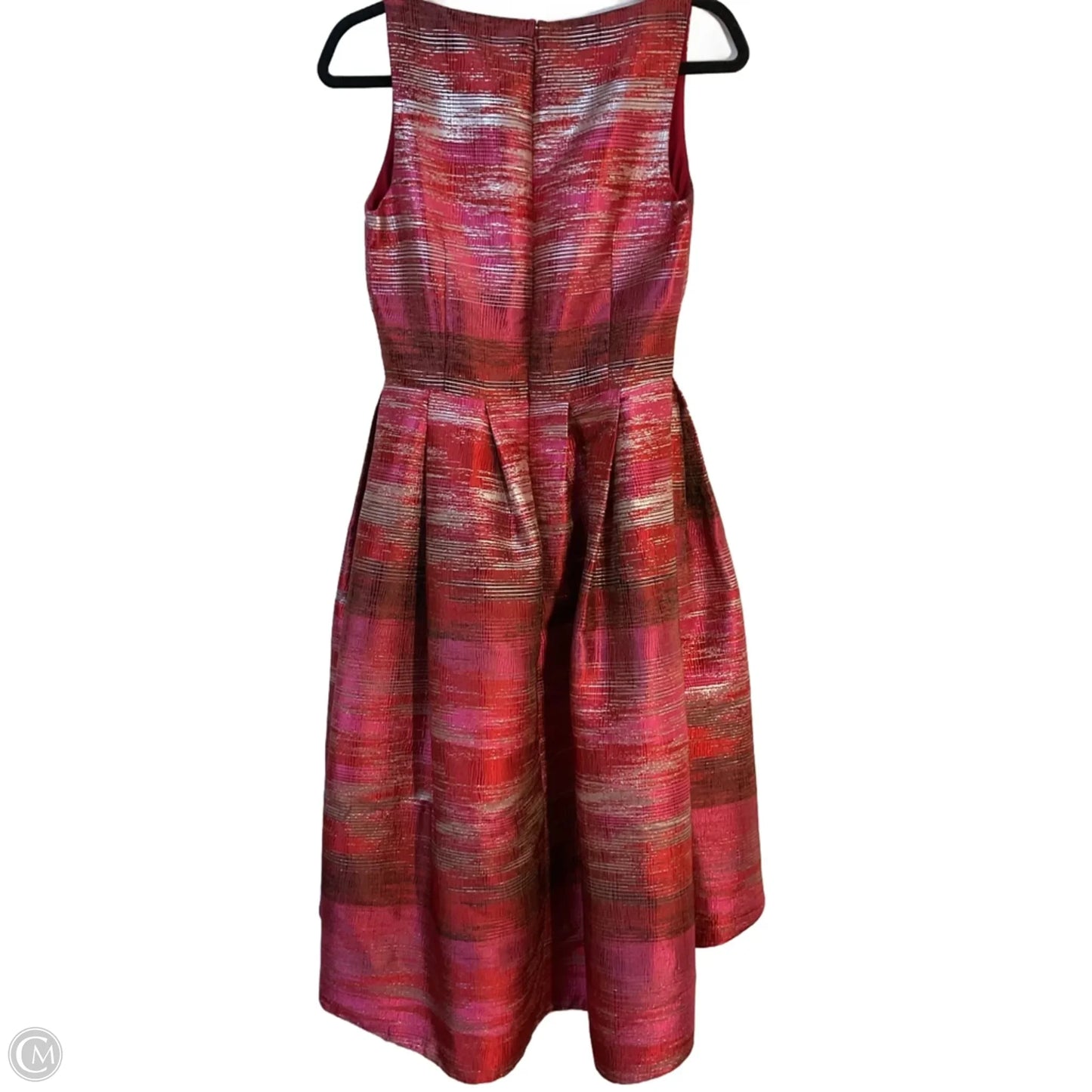Dress Party Midi By Cmc In Red & Silver, Size: Xs