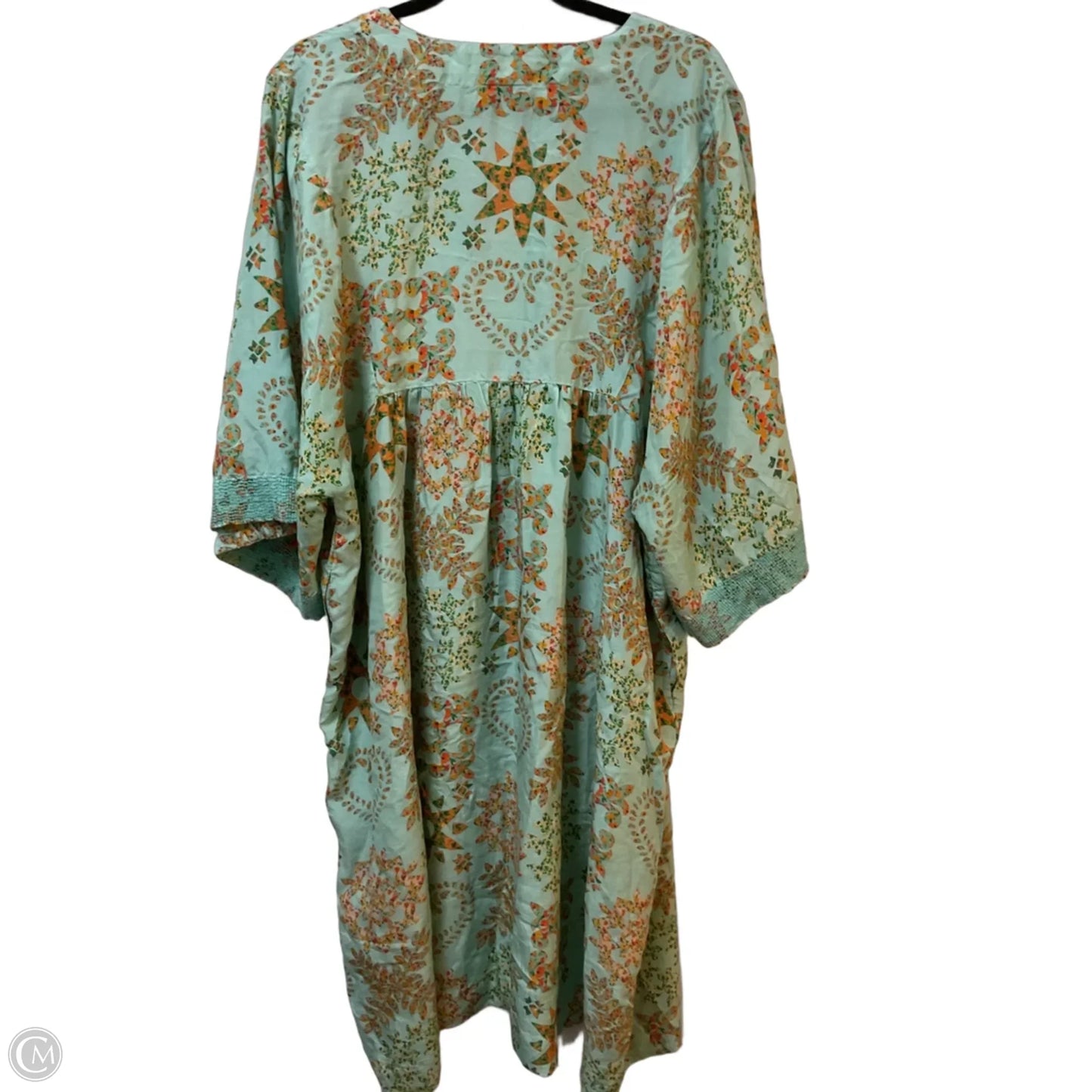Dress Casual Midi By Johnny Was In Aqua, Size: Xl