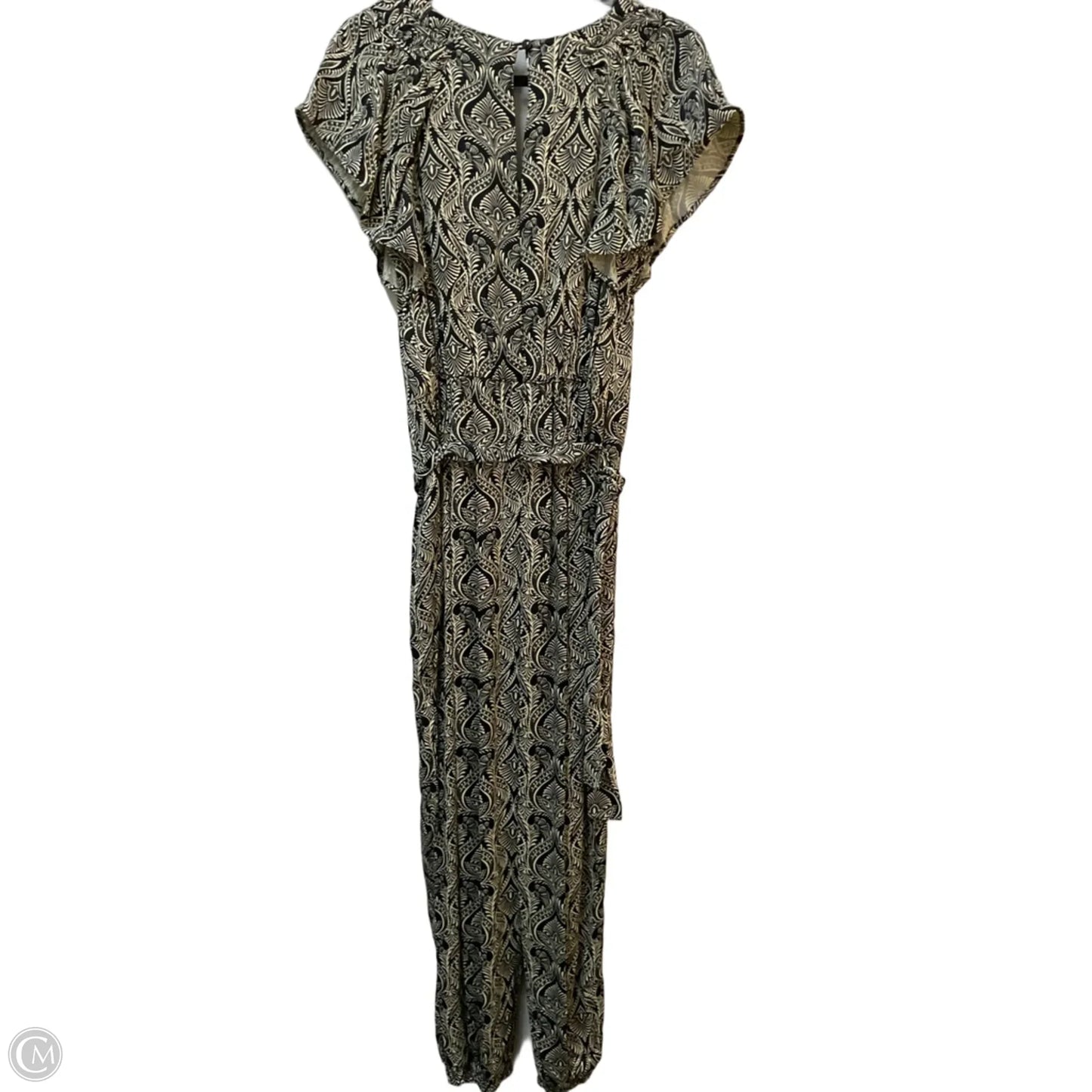 Jumpsuit By Anthropologie In Black & Cream, Size: S