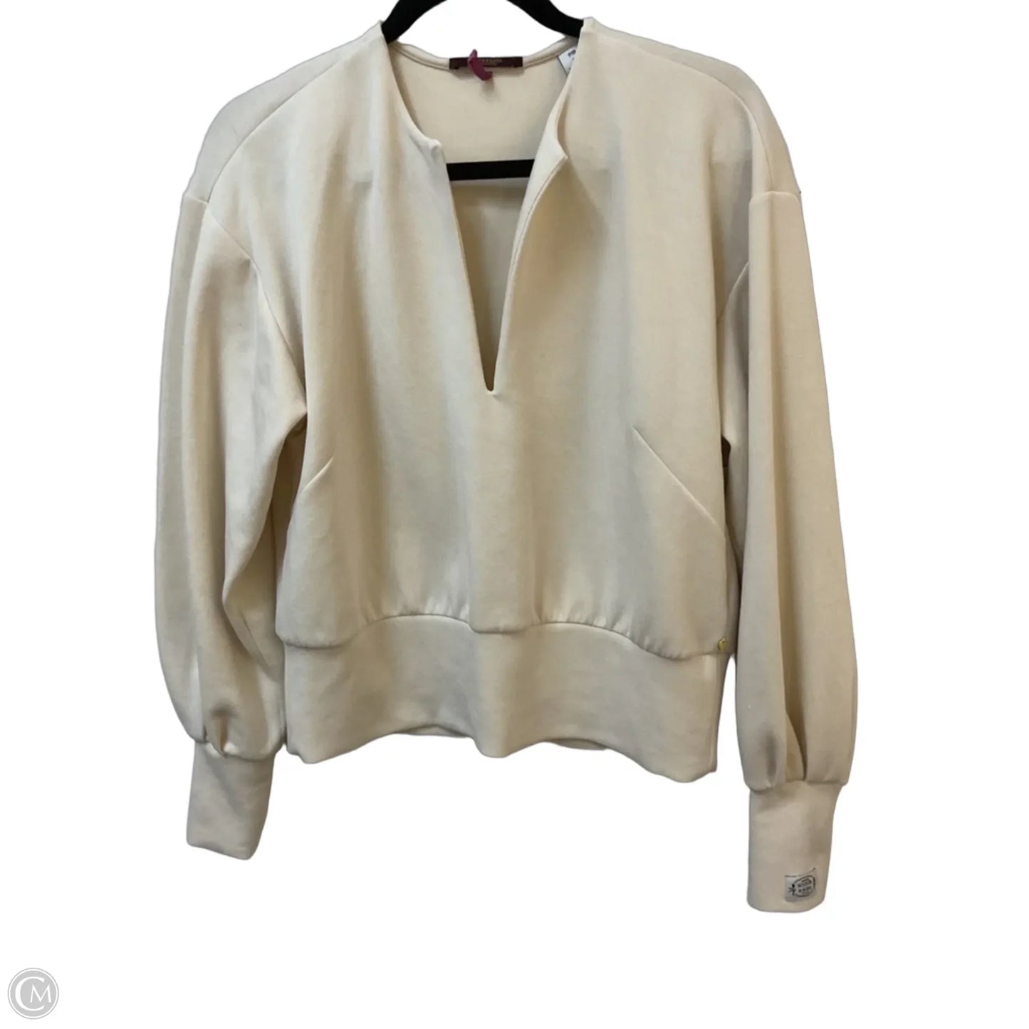 Top Long Sleeve By Scotch & Soda In Cream, Size: M