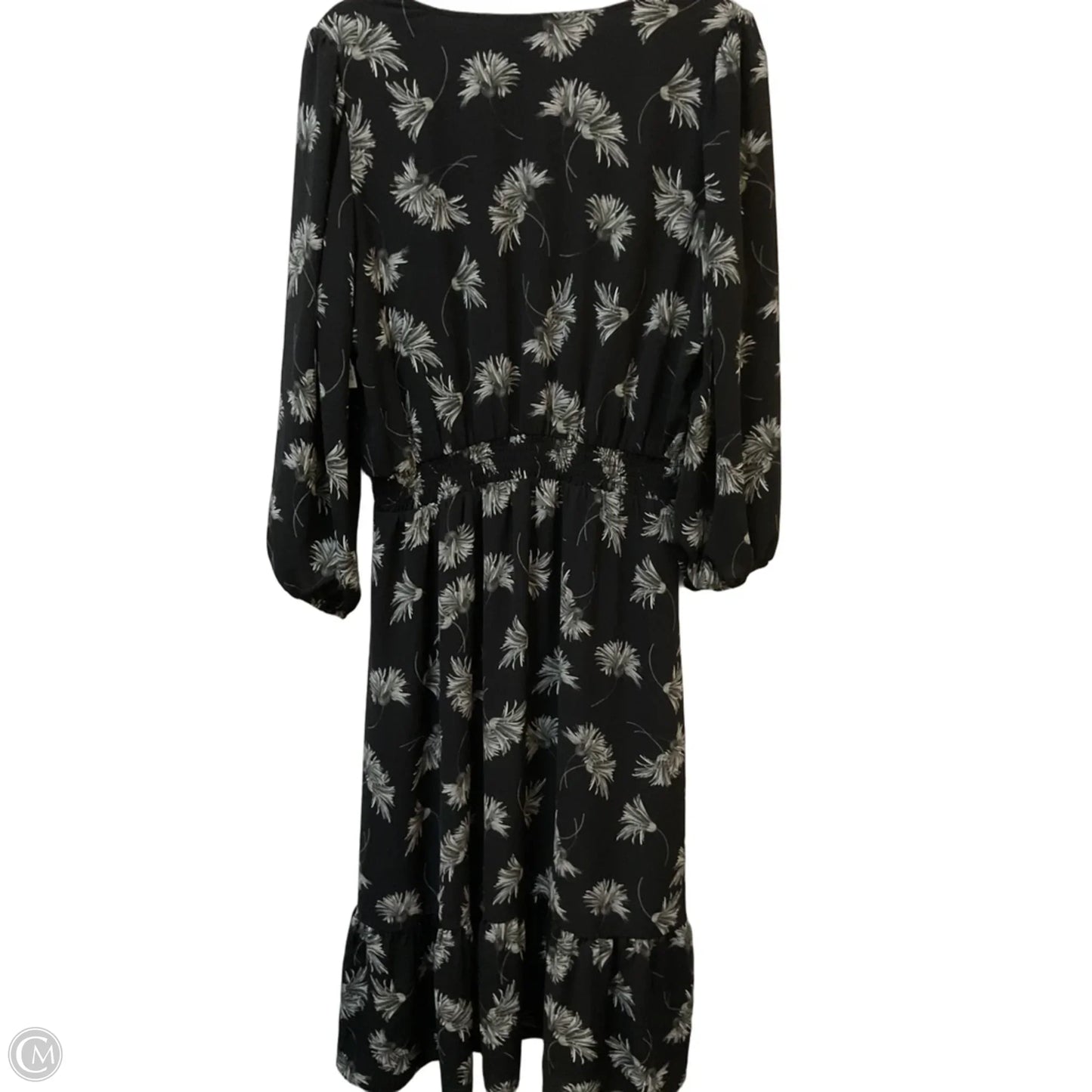 Dress Casual Midi By Talbots In Black, Size: Xl