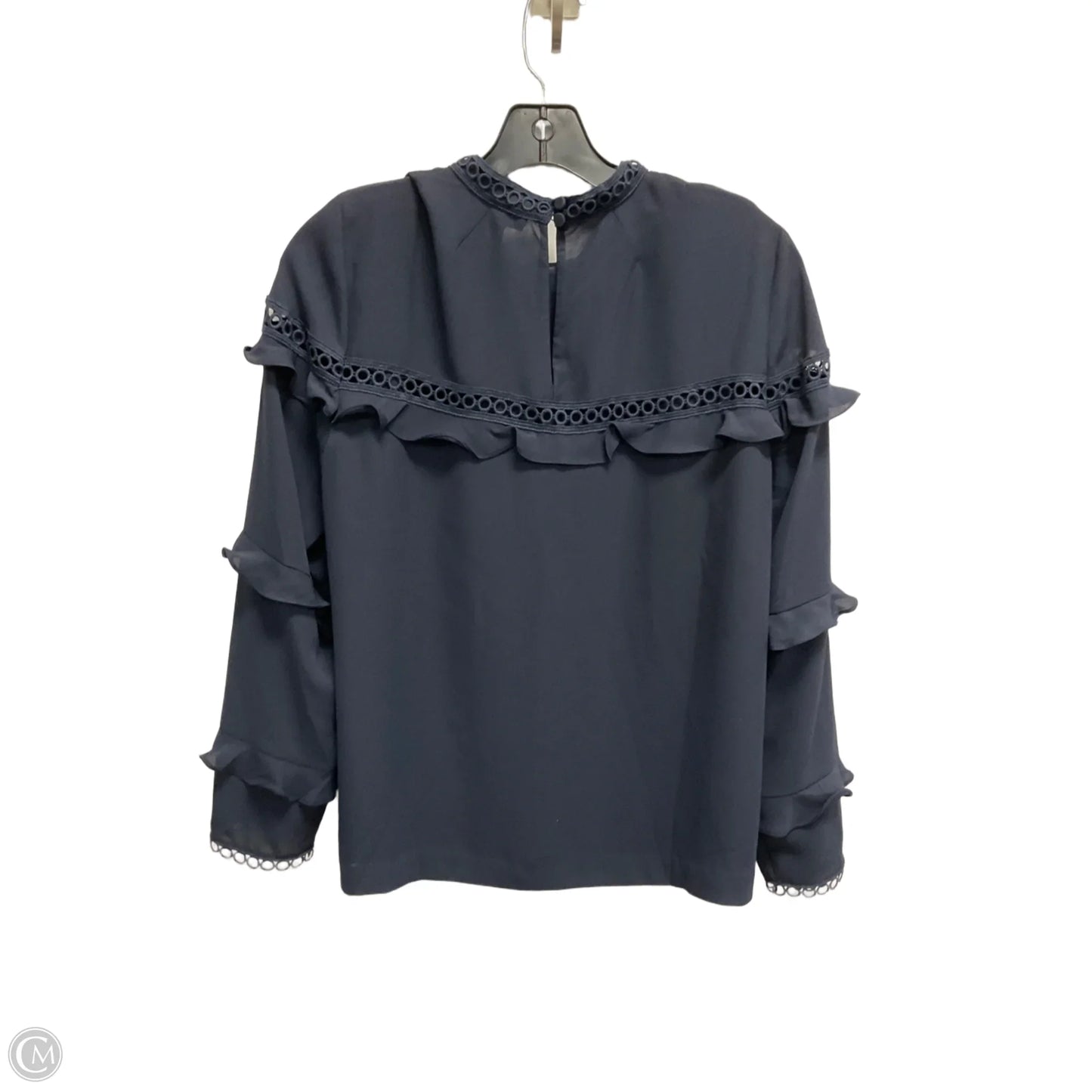 Blouse Long Sleeve By J. Crew In Navy, Size: S