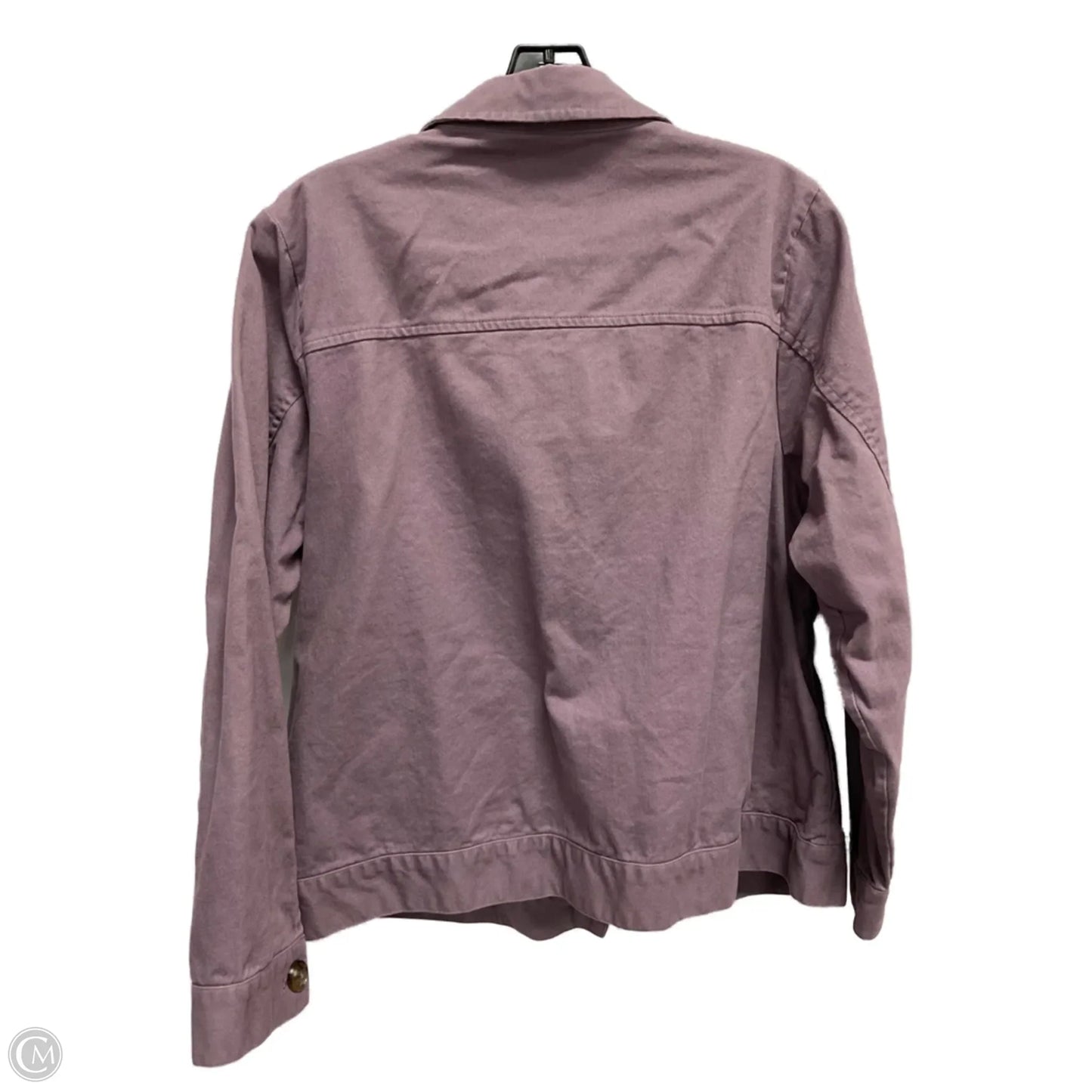 Jacket Denim By Cj Banks In Purple Denim, Size: Xl