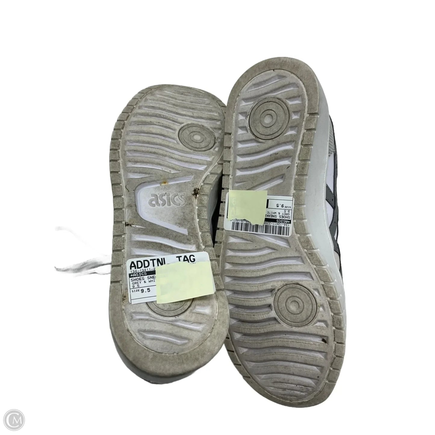 Shoes Sneakers By Asics In Grey & White, Size: 9.5