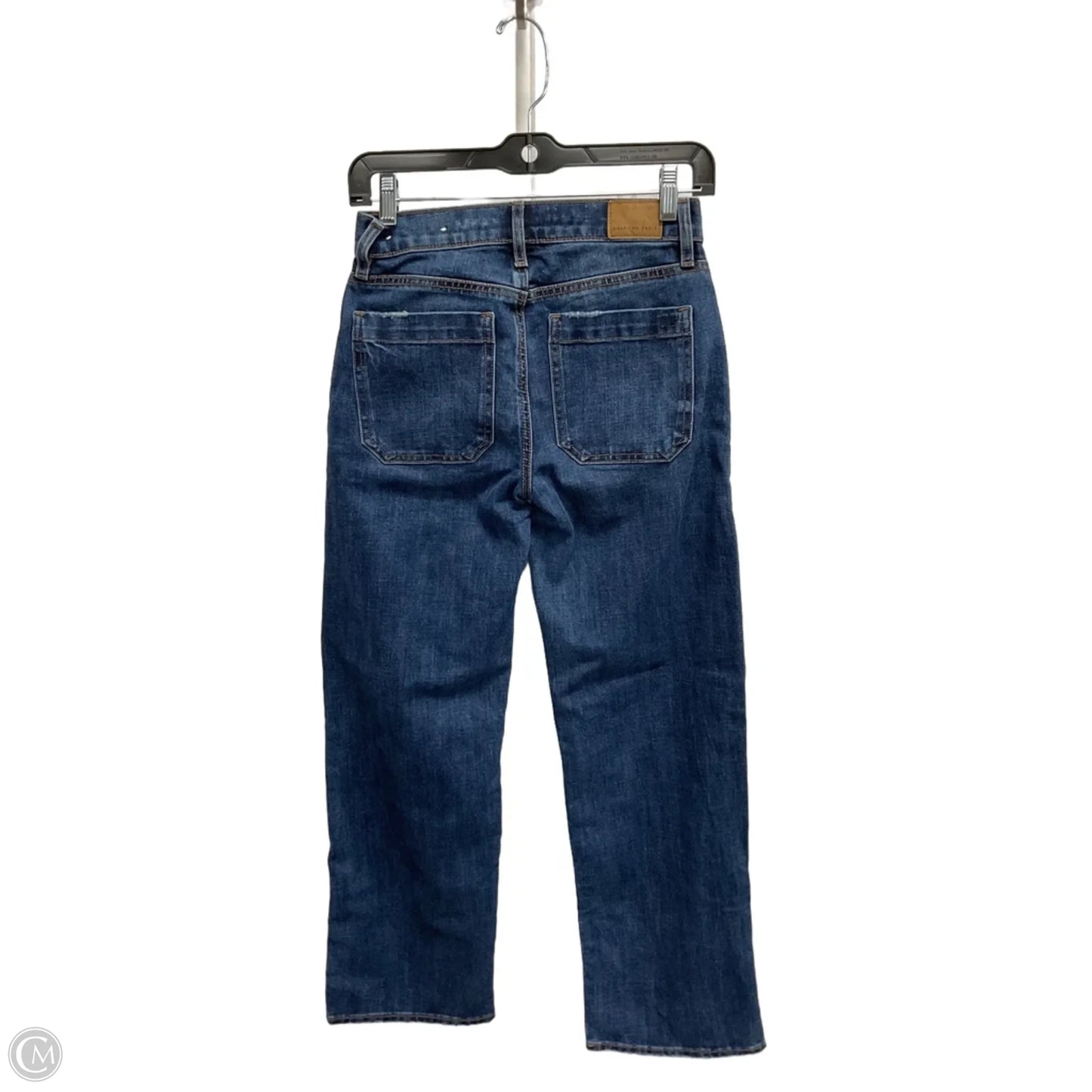 Jeans Straight By American Eagle In Blue Denim, Size: 0p