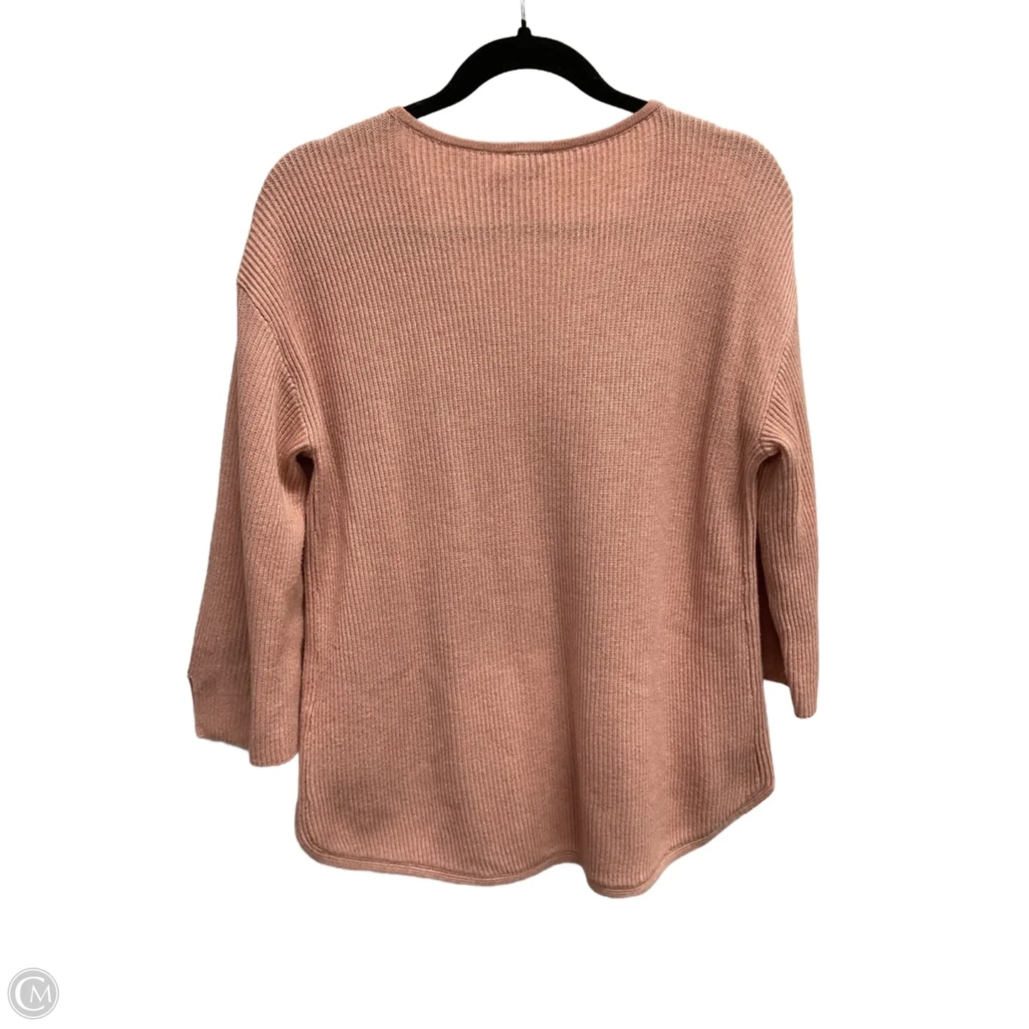 Top 3/4 Sleeve By Chicos In Peach, Size: M