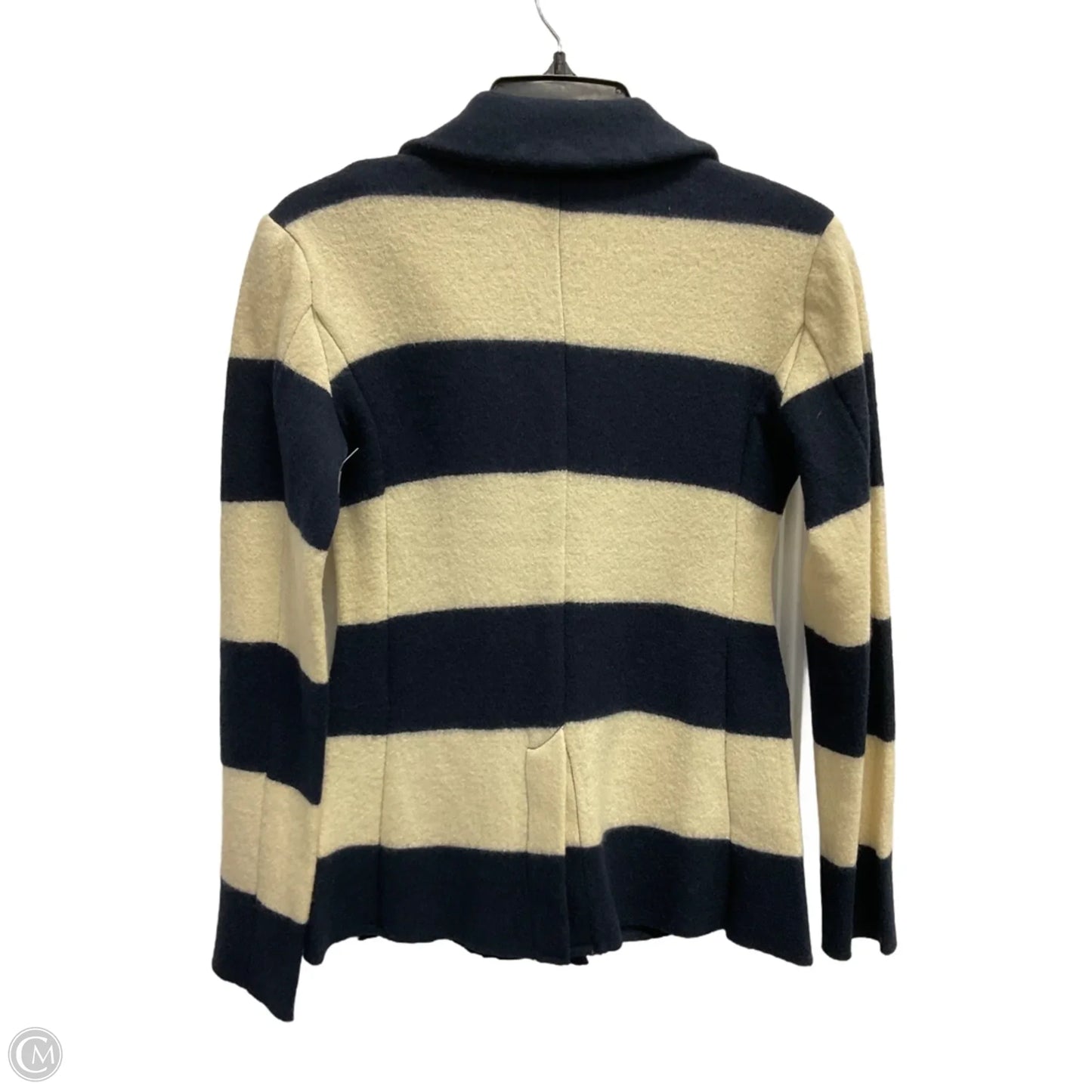 Blazer By Loft In Striped Pattern, Size: Xxs