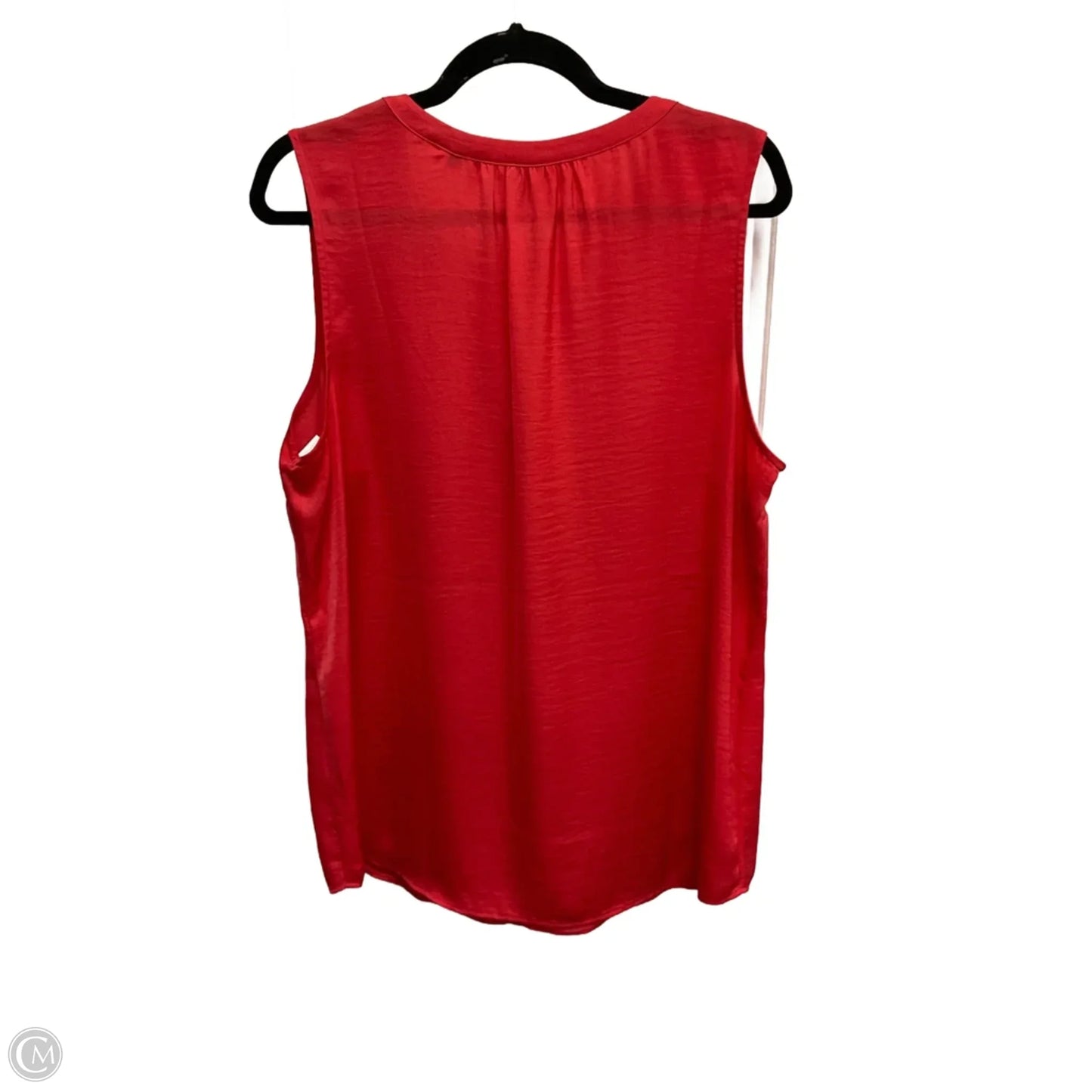 Top Sleeveless By Cabi In Red, Size: L