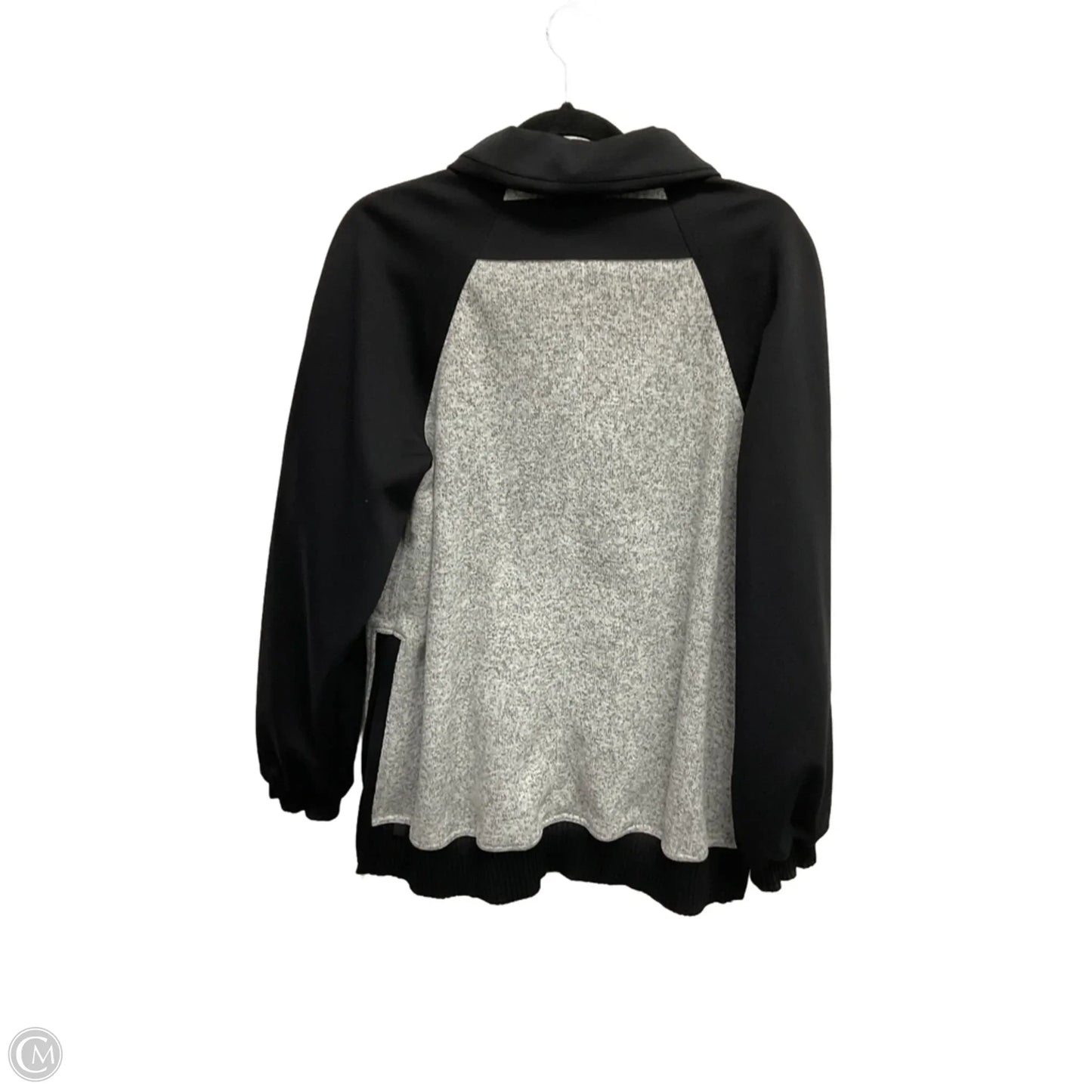 Athletic Jacket By Lululemon In Black & Grey, Size: M