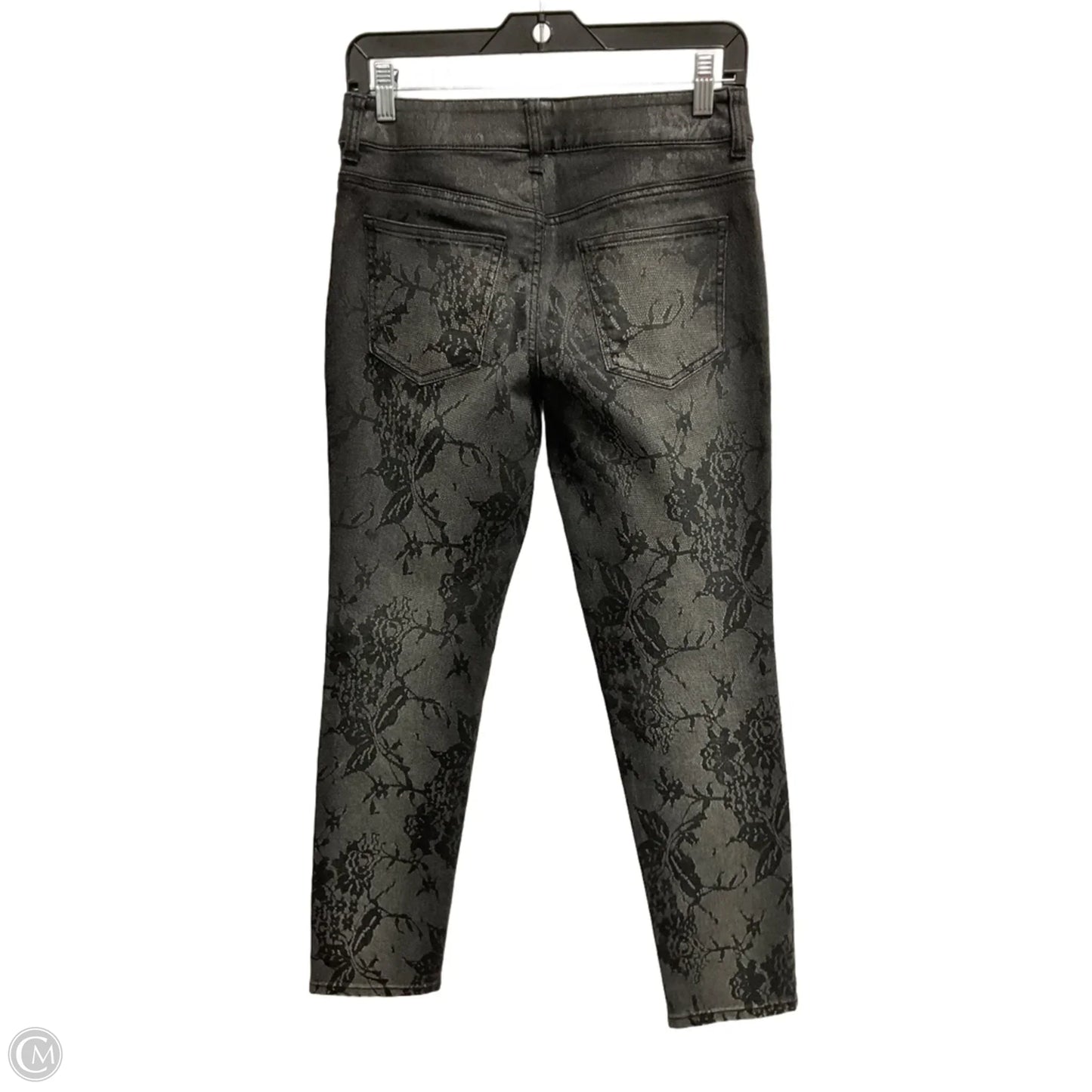 Jeans Straight By Chicos In Black & Grey, Size: Xs