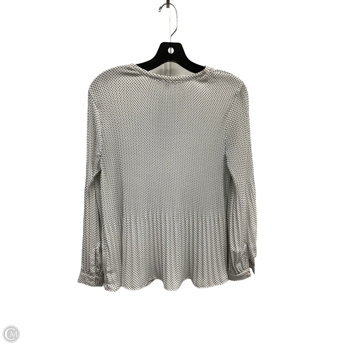 Blouse 3/4 Sleeve By Adrianna Papell In Polkadot Pattern, Size: S