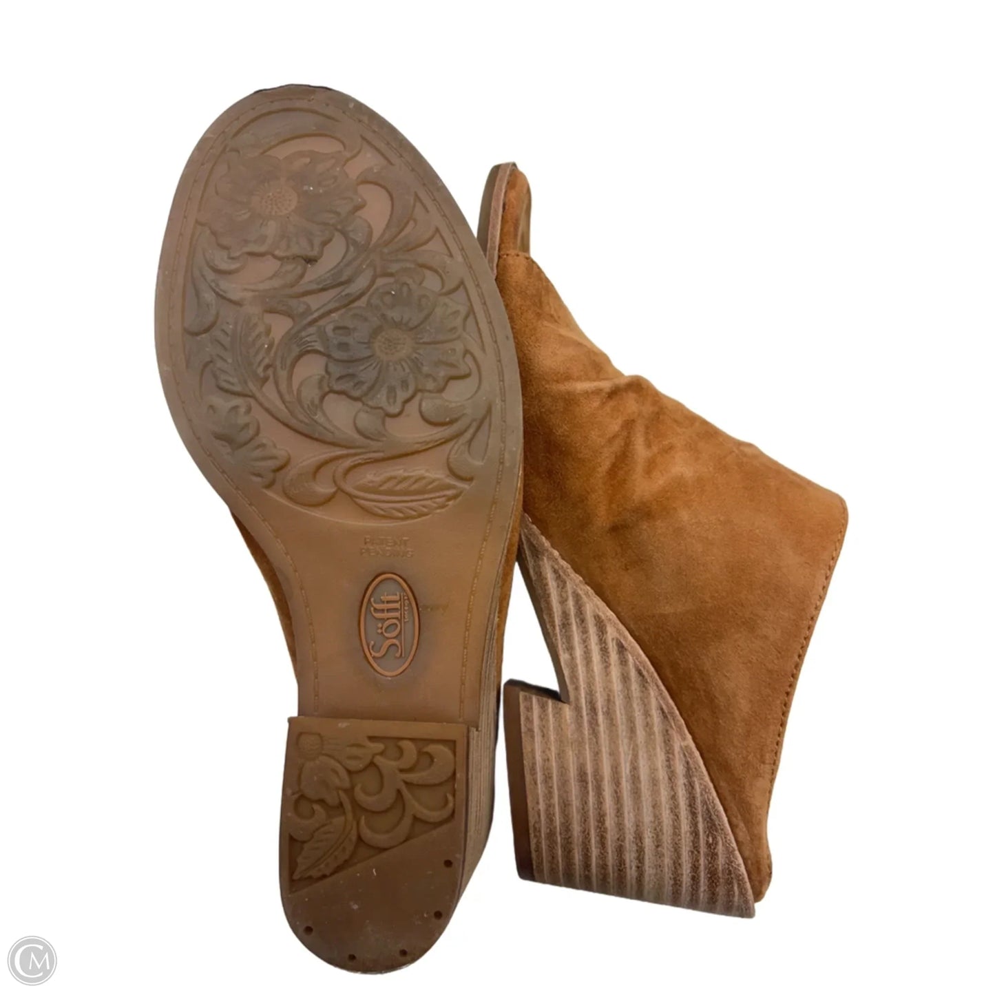 Sandals Heels Block By Sofft In Brown, Size: 8