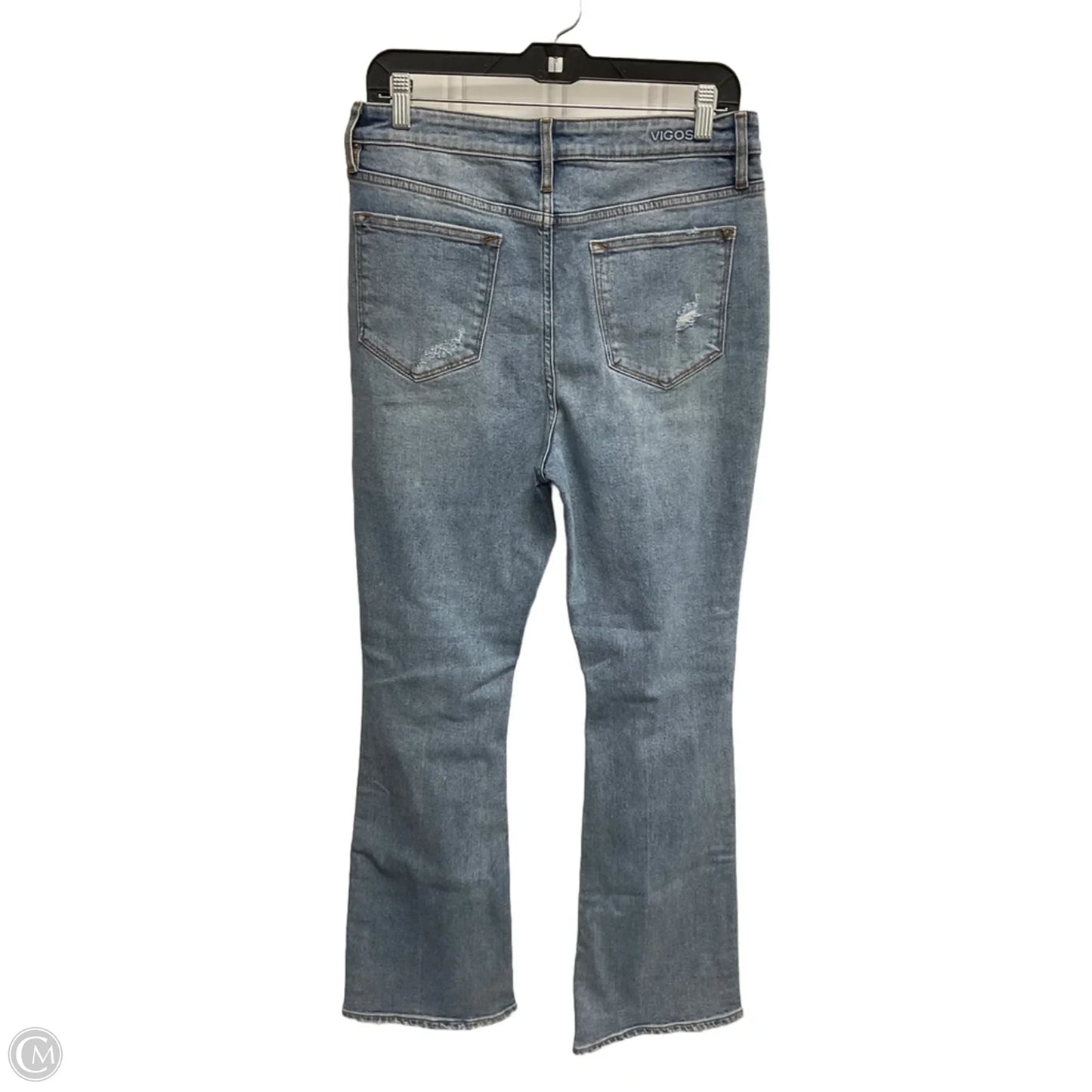 Jeans Boot Cut By Vigoss In Blue Denim, Size: 8