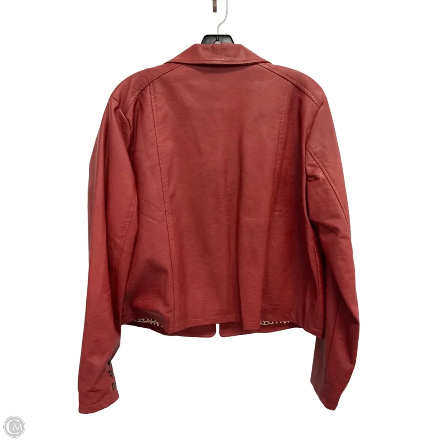 Jacket Moto By Mystree In Red, Size: L