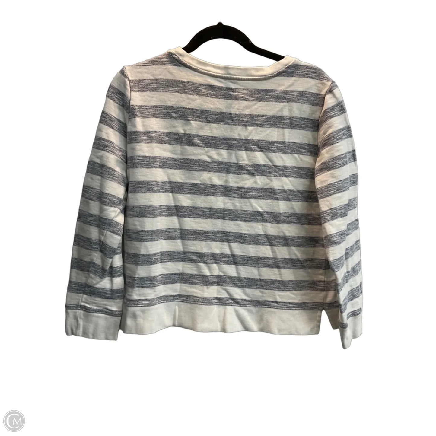 Top 3/4 Sleeve By Talbots In Striped Pattern, Size: M
