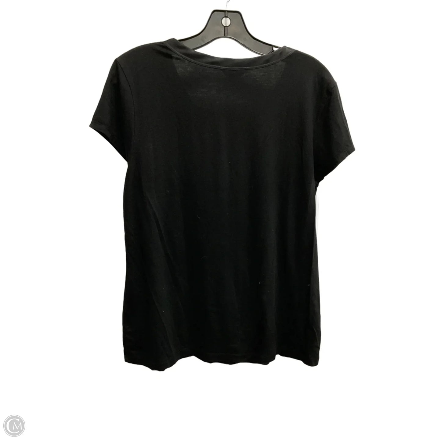 Top Short Sleeve By Banana Republic In Black, Size: Xl