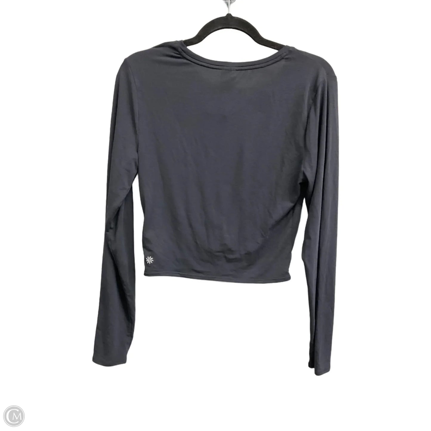 Top Long Sleeve By Athleta In Grey, Size: M