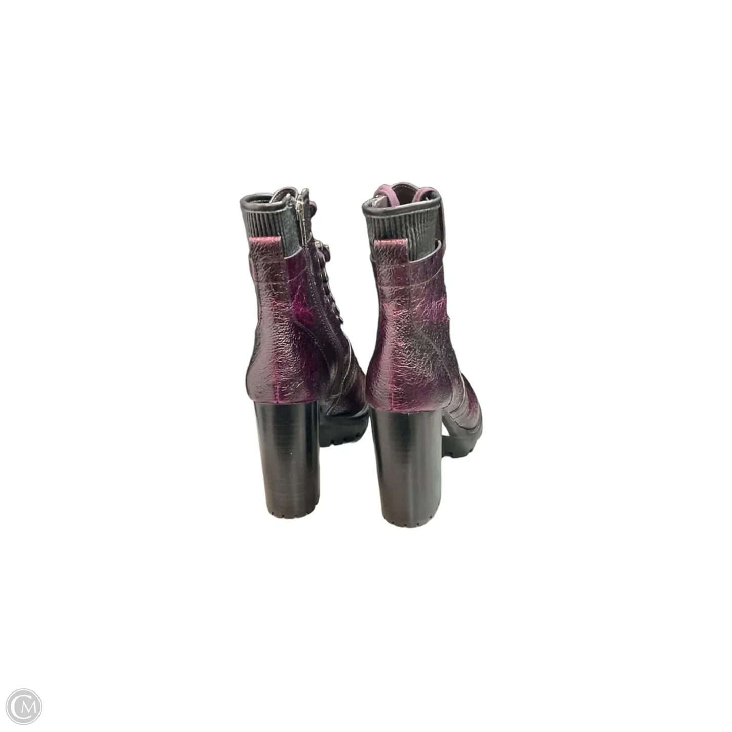 Boots Ankle Heels By Vince Camuto In Purple, Size: 7.5