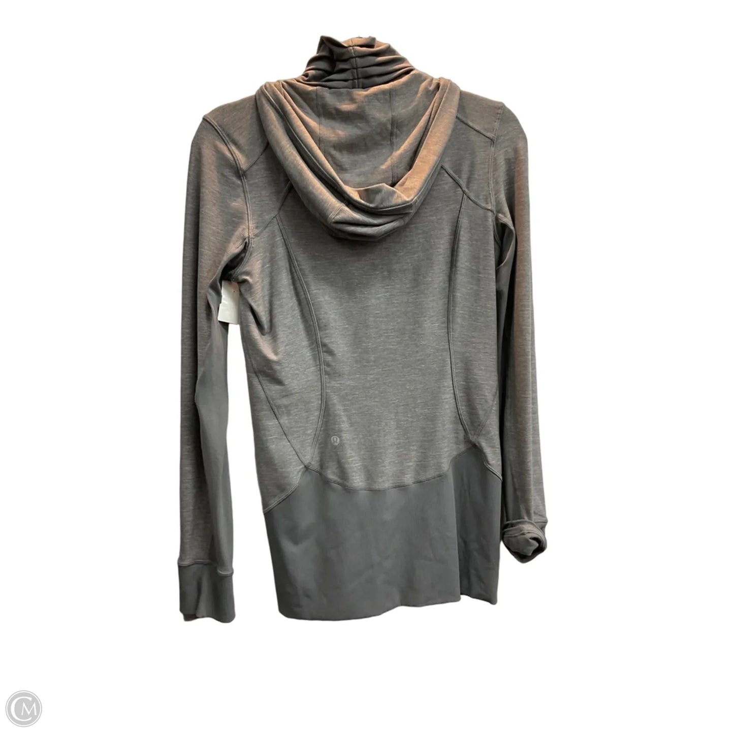 Athletic Jacket By Lululemon In Grey, Size: M