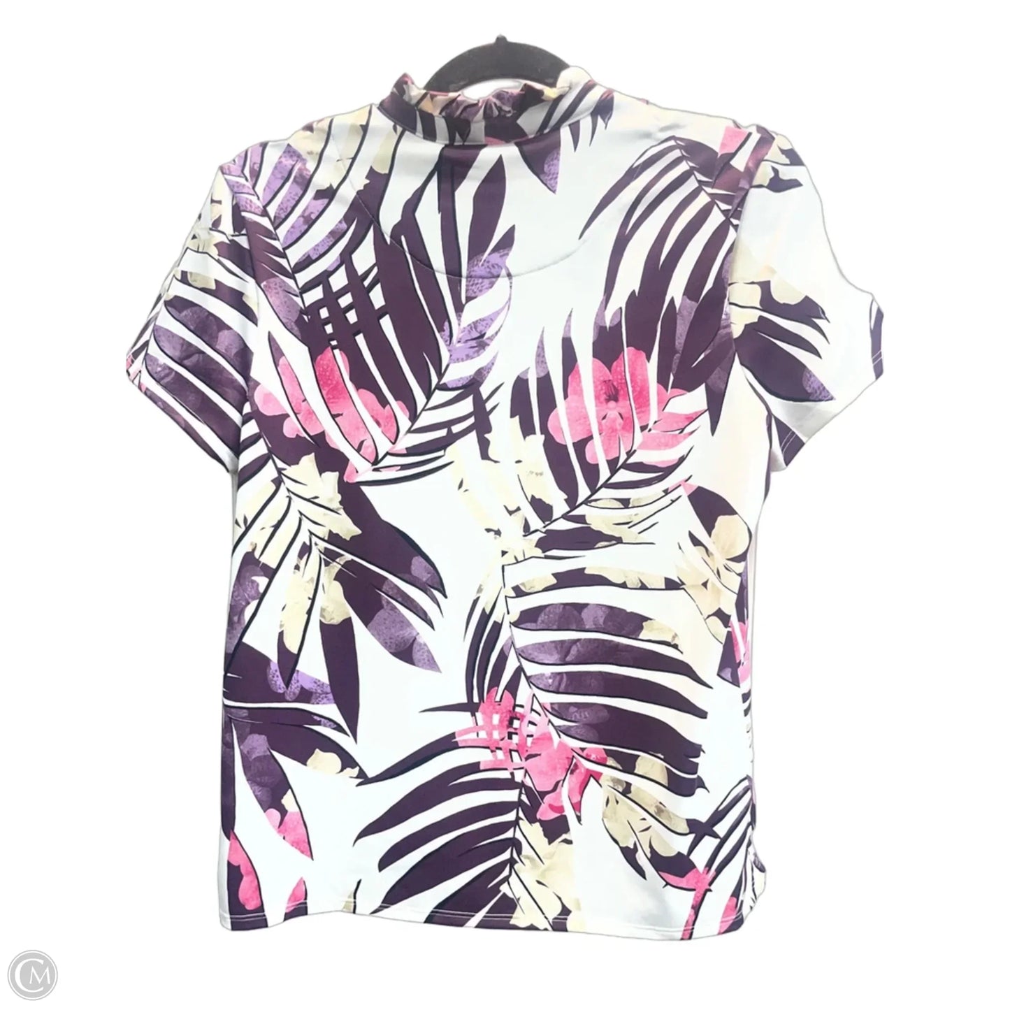 Top Short Sleeve By Chicos In Purple, Size: S