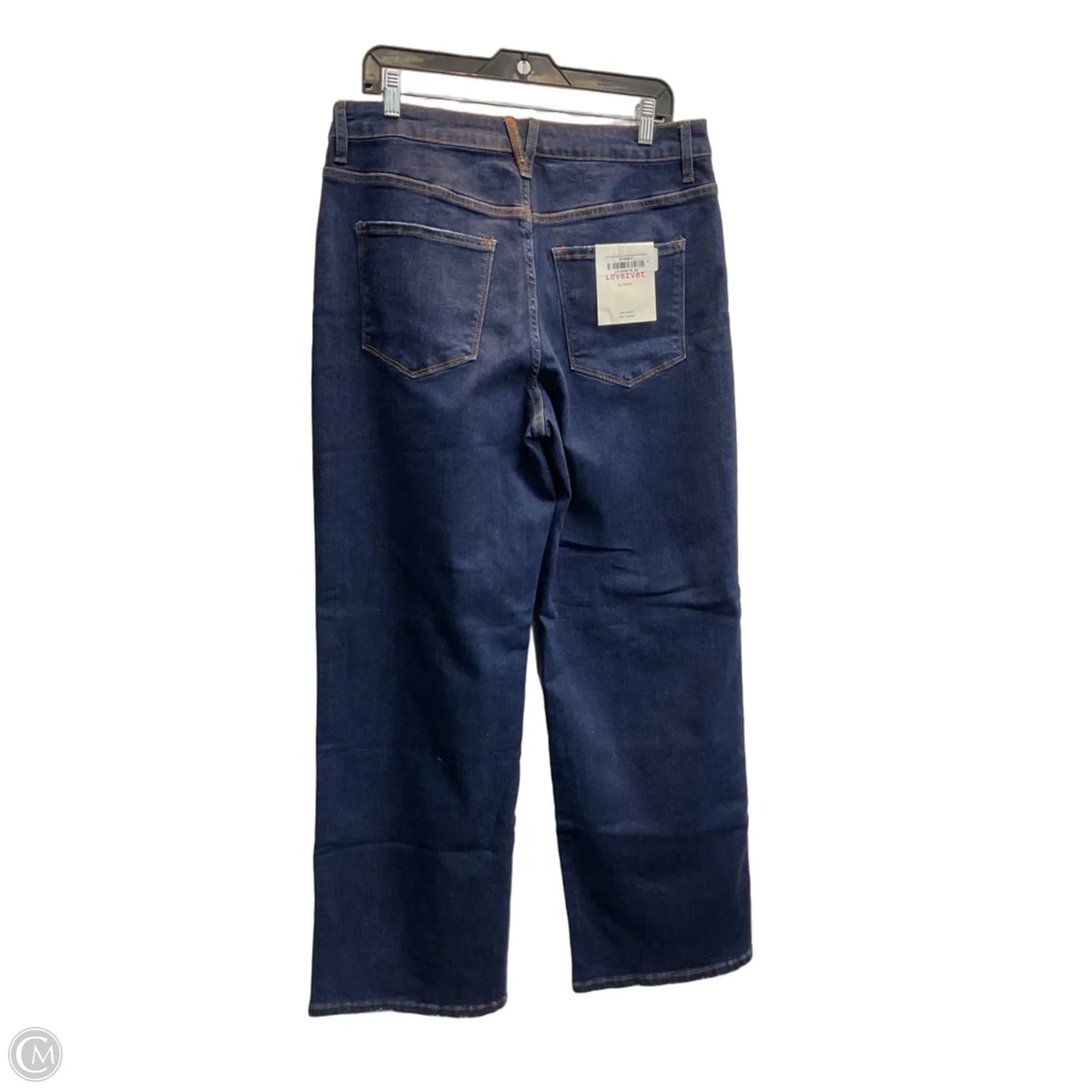Jeans Wide Leg By Vervet In Blue Denim, Size: 14
