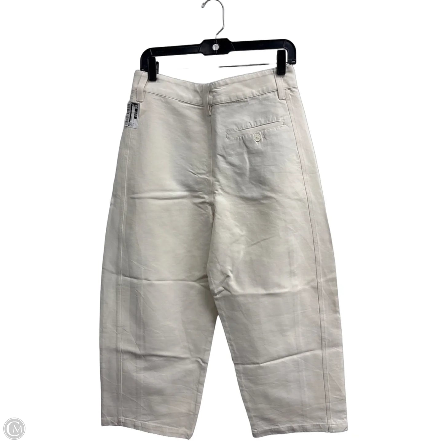 Pants Cropped By Zara In Cream, Size: 8