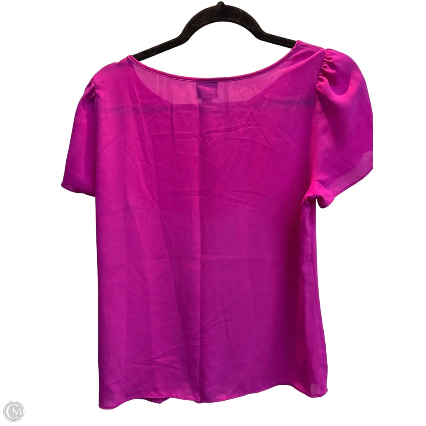 Top Short Sleeve By Worthington In Purple, Size: M