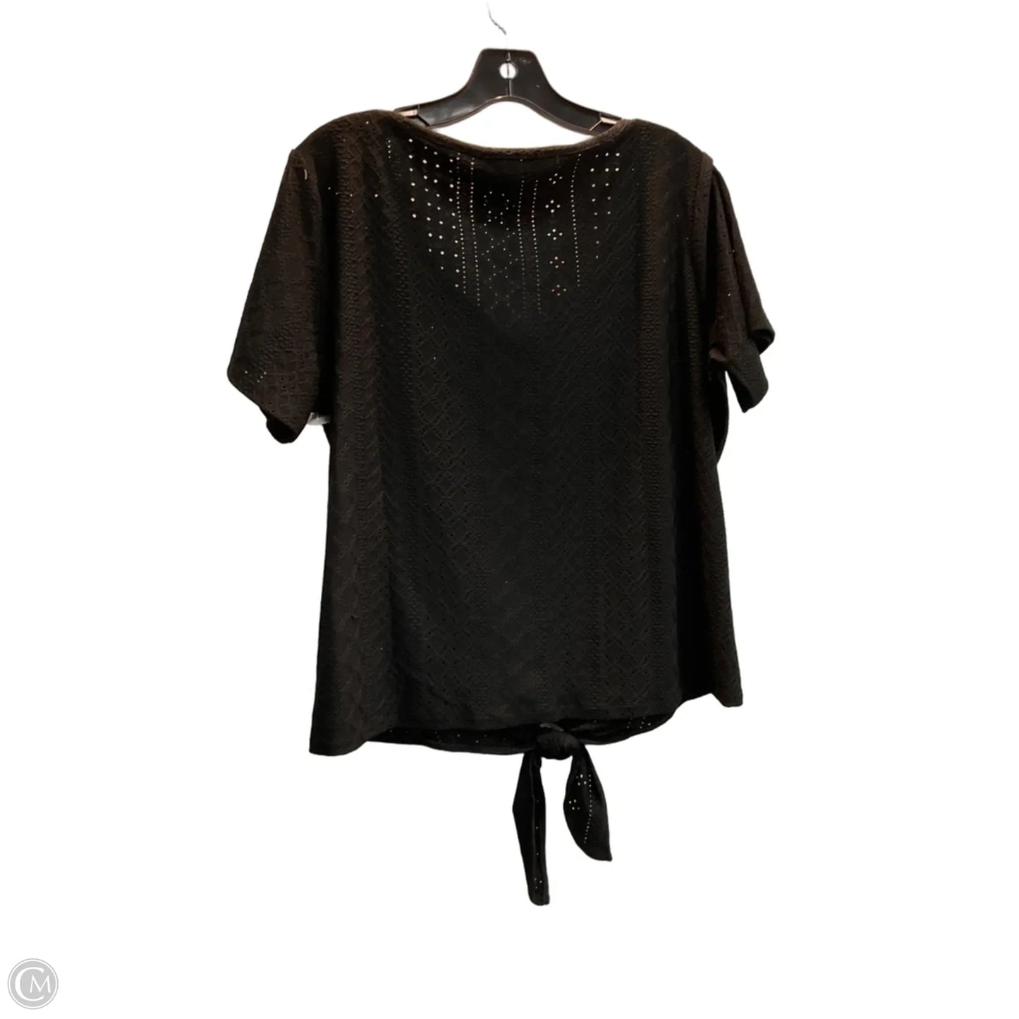 Top Short Sleeve Basic By Belldini In Black, Size: L