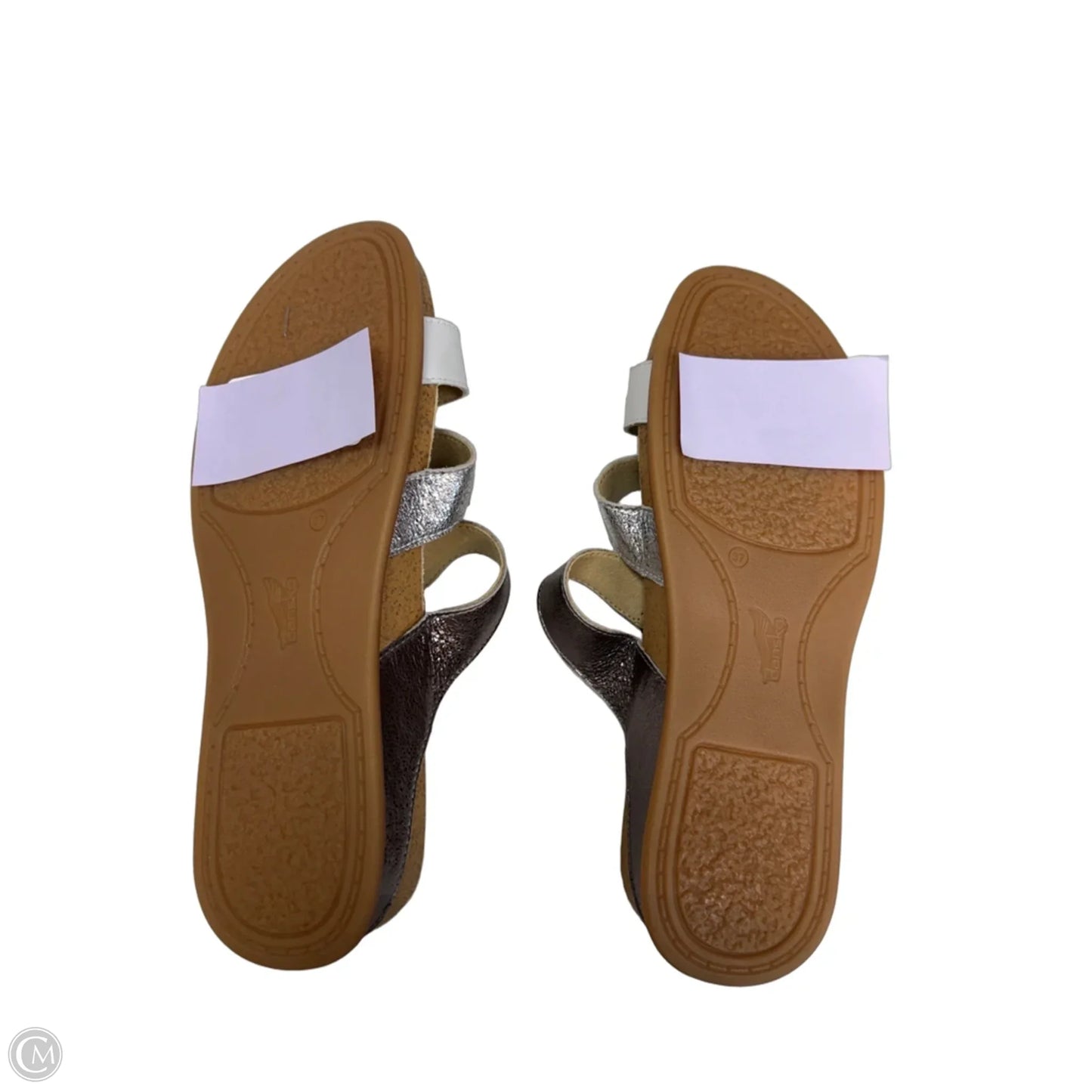 Sandals Heels Platform By Dansko In Bronze, Size: 6.5