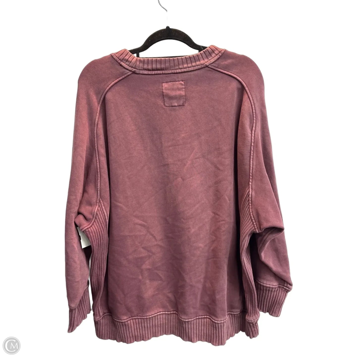 Sweatshirt Crewneck By Aerie In Maroon, Size: L