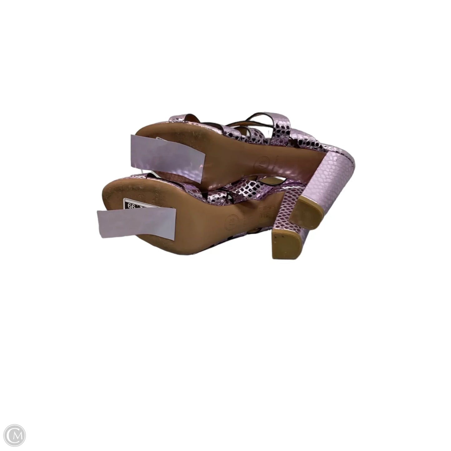 Sandals Heels Block By Veronica Beard In Purple, Size: 8