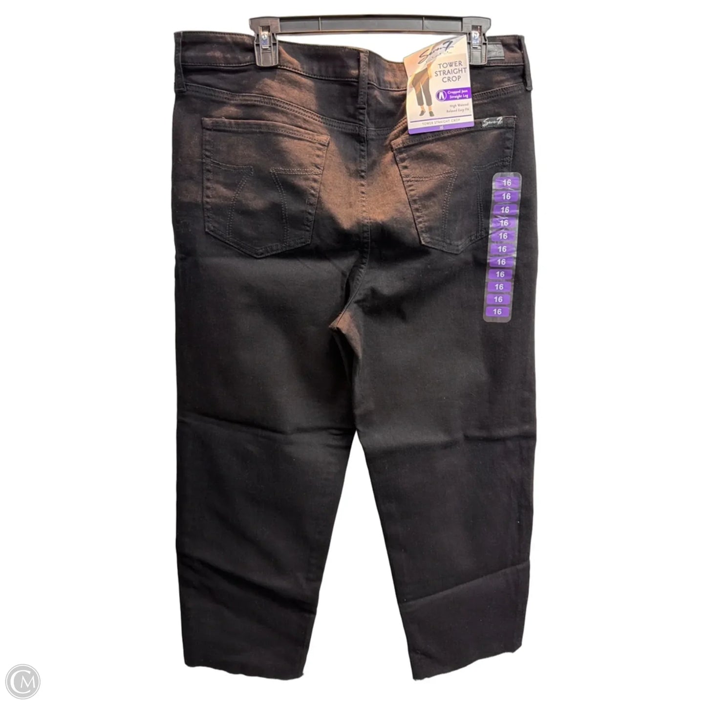 Jeans Cropped By Seven 7 In Blue, Size: 16
