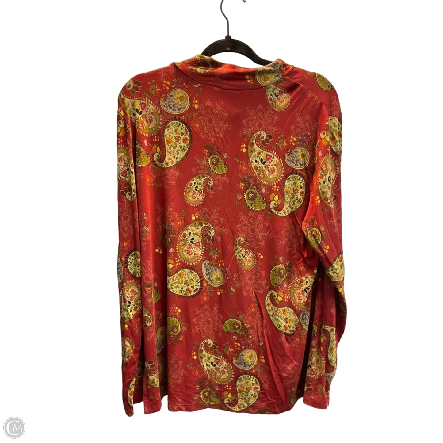Top Long Sleeve By Johnny Was In Red, Size: Xl