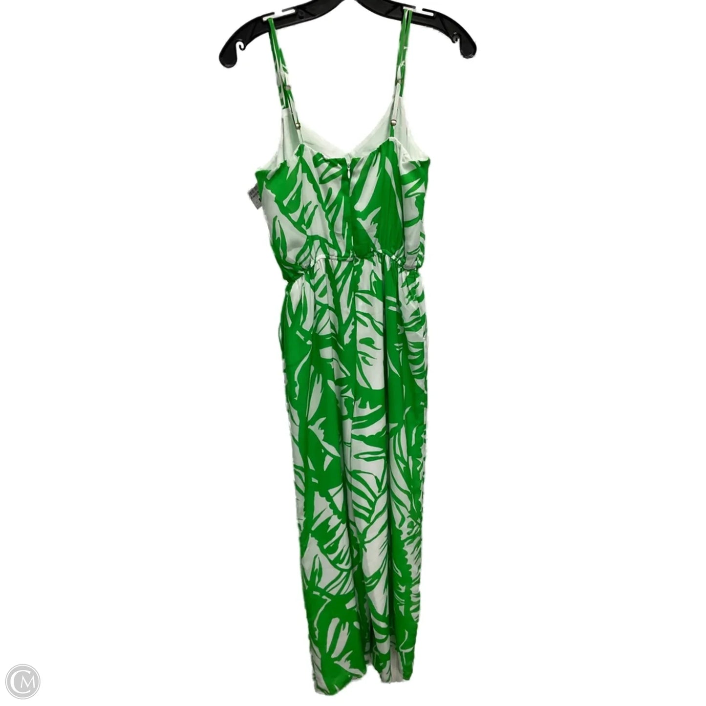Jumpsuit Designer By Lilly Pulitzer In Green & White, Size: Xs