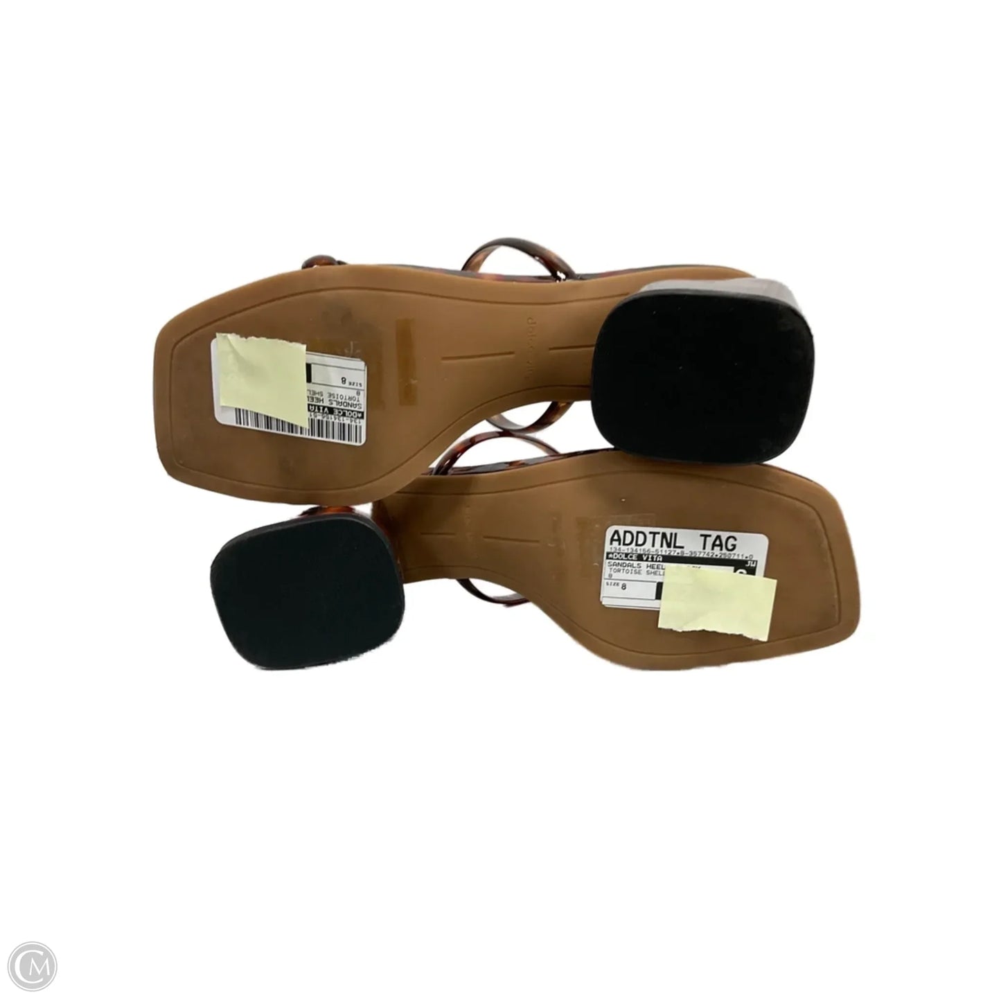 Sandals Heels Block By Dolce Vita In Tortoise Shell Print, Size: 8