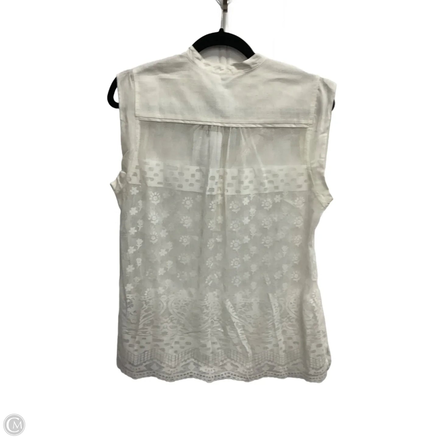 Top Short Sleeve By Cabi In White, Size: M