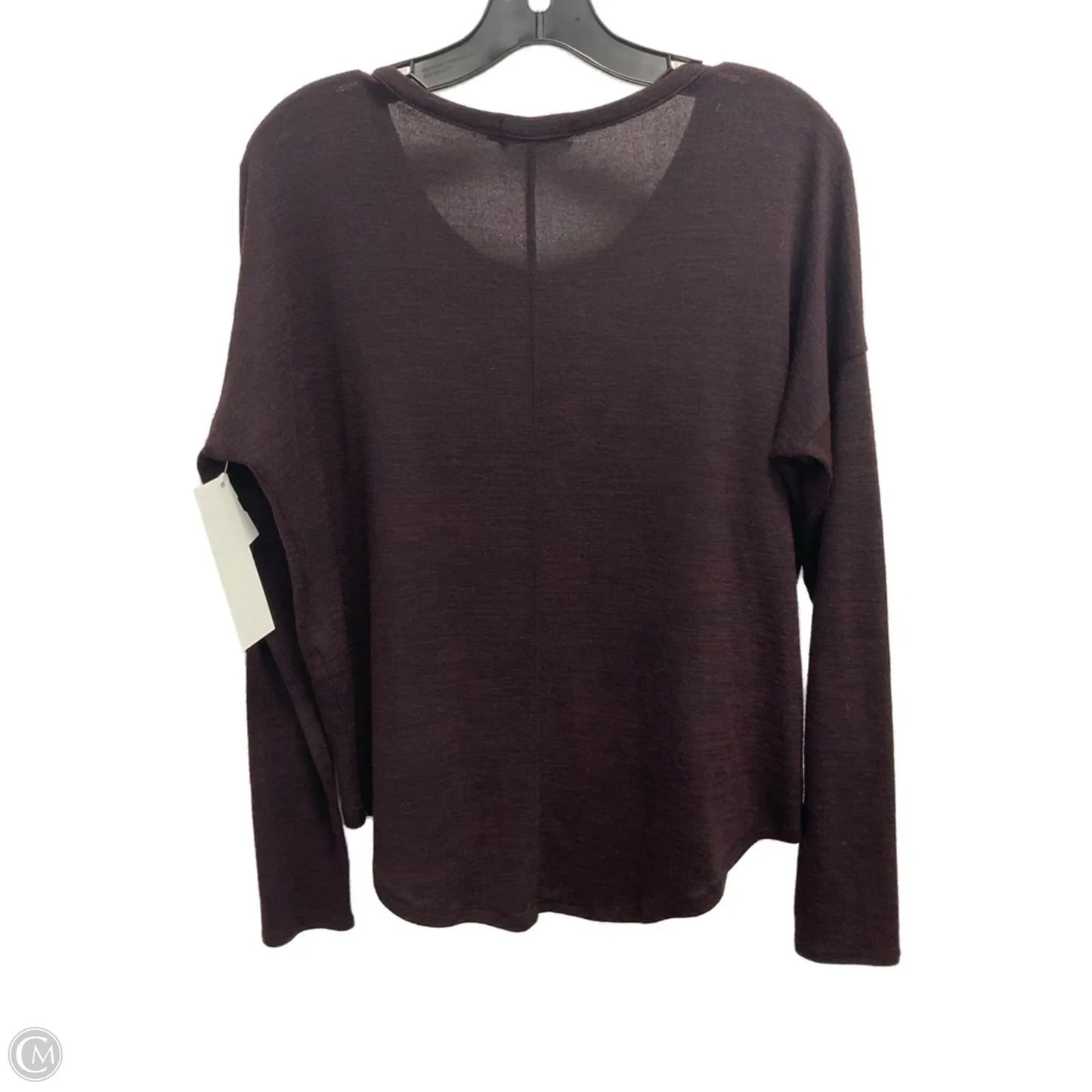 Top Long Sleeve Basic By Rag And Bone In Maroon, Size: Sp