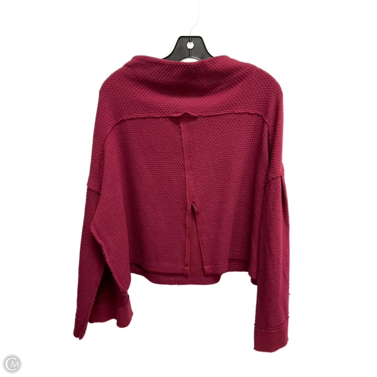 Top Long Sleeve By We The Free In Maroon, Size: S