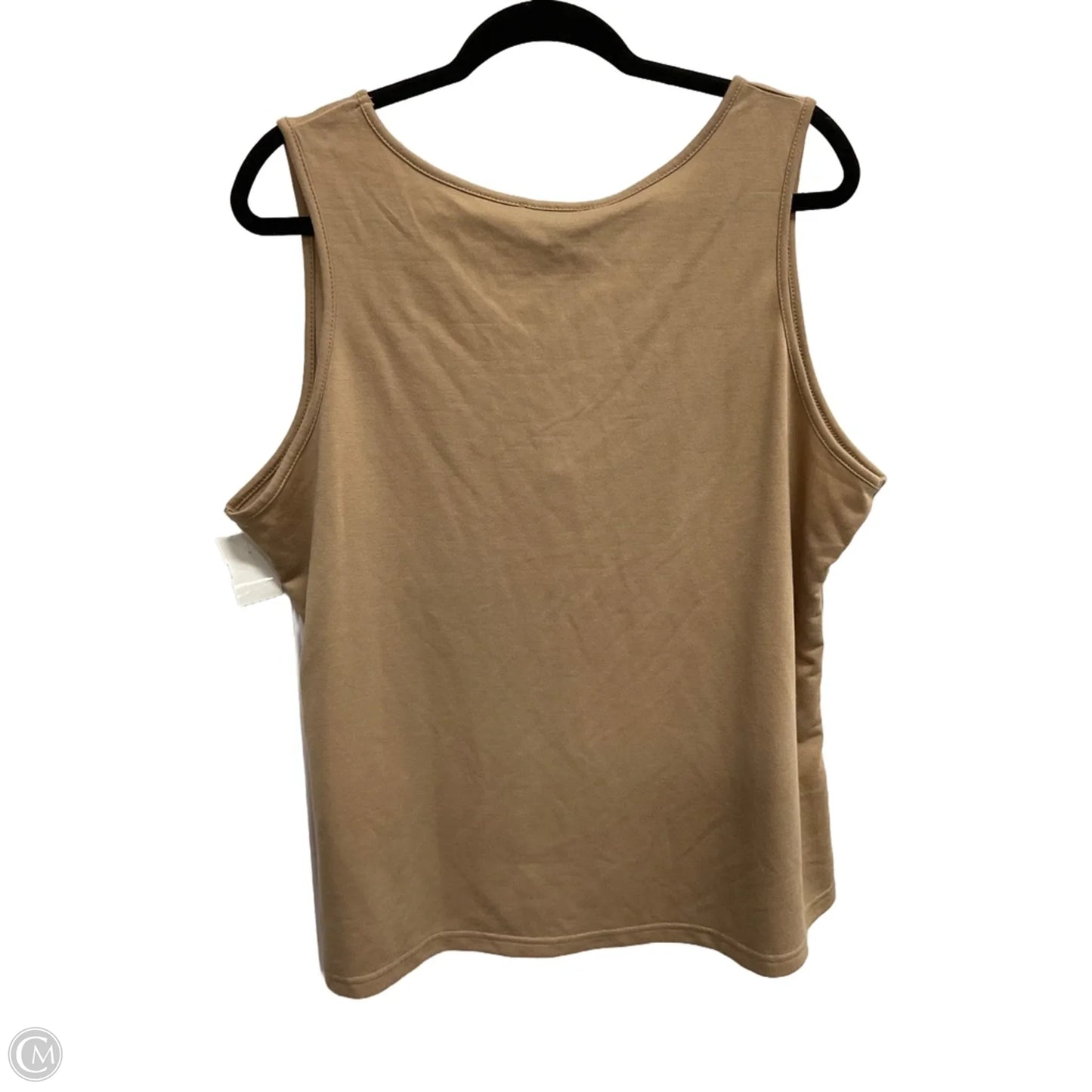 Top Sleeveless Basic By Not Your Daughters Jeans In Tan, Size: L