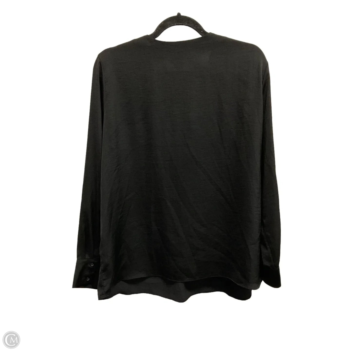 Blouse Long Sleeve By Banana Republic In Black, Size: L