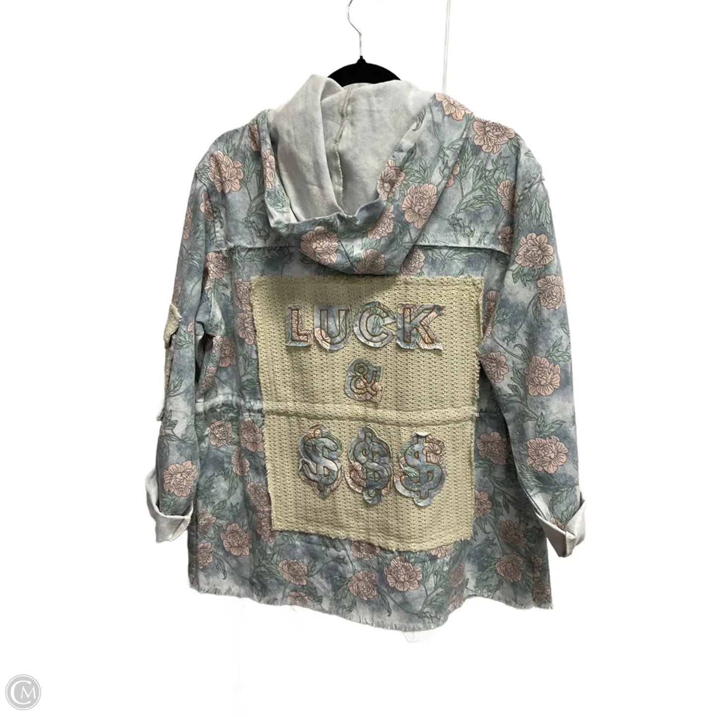 Jacket Denim By Pol In Floral Print, Size: S