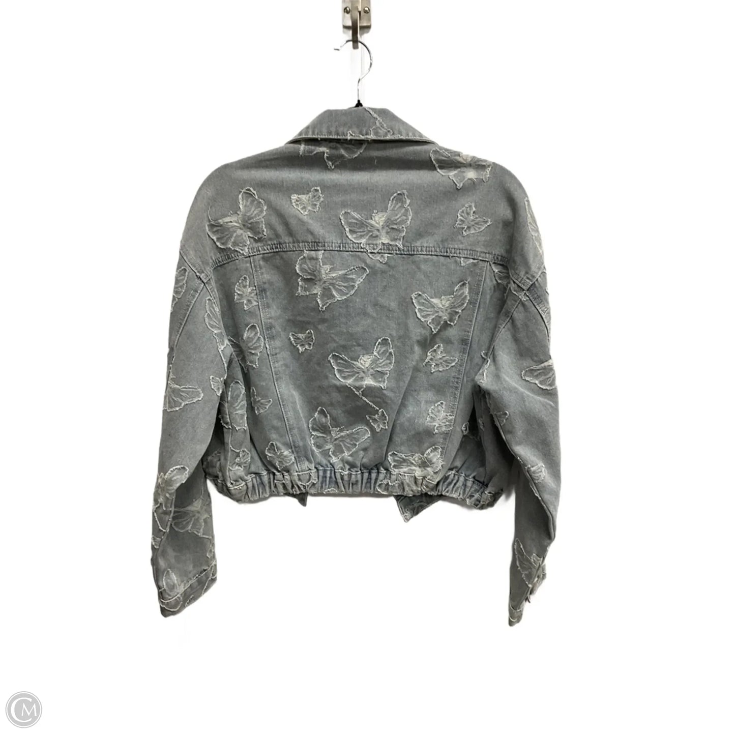 Jacket Denim By Pol In Blue, Size: S