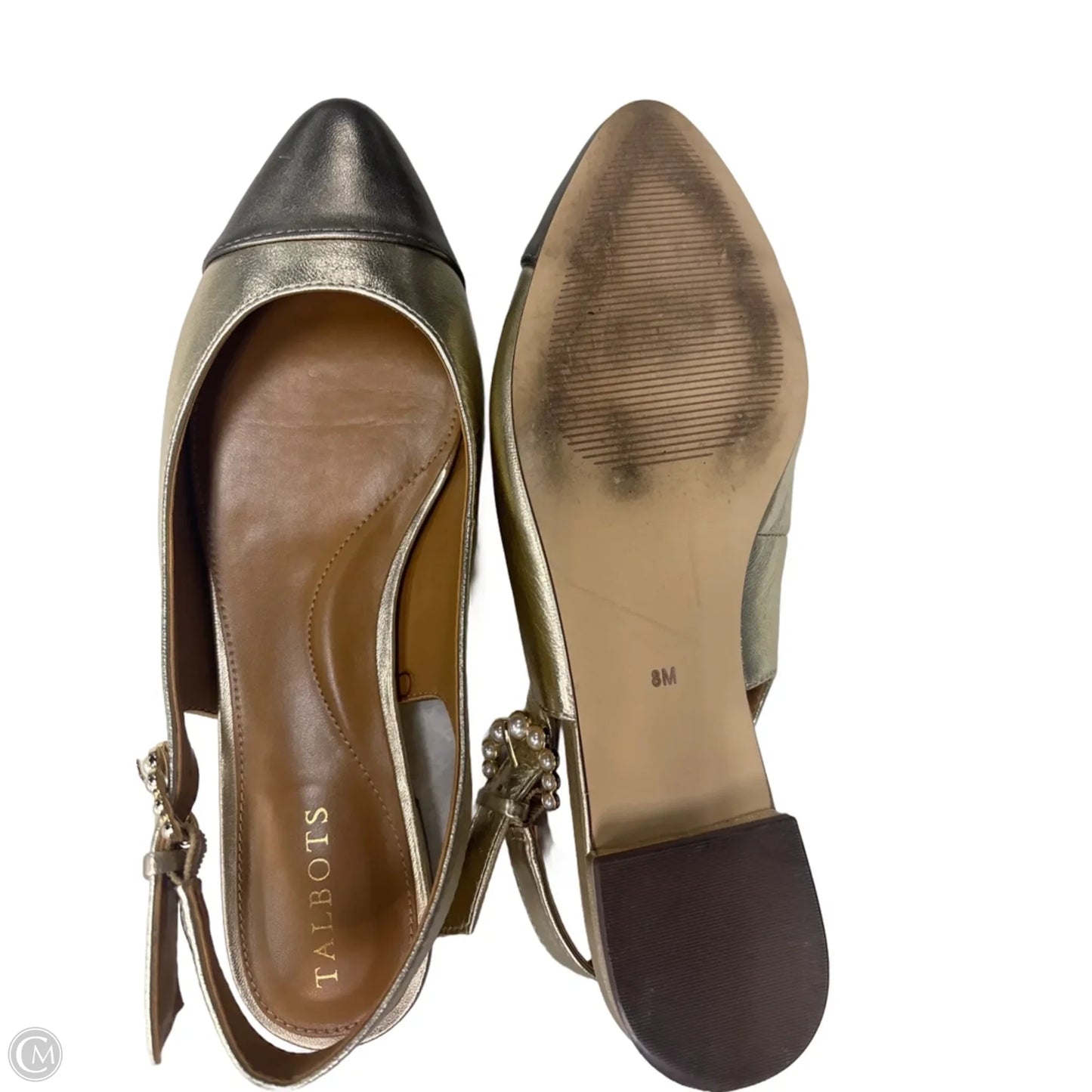 Shoes Flats By Talbots In Gold, Size: 8