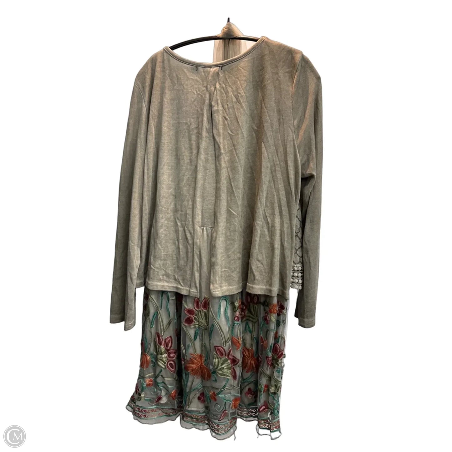 Dress Casual Midi By Radzoli In Grey, Size: L