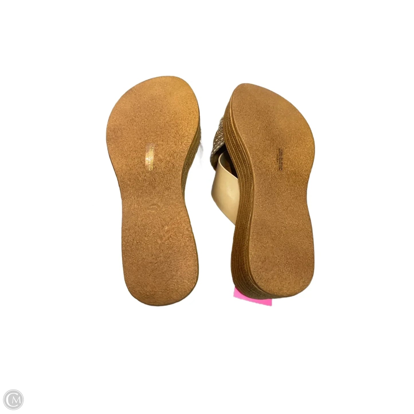 Sandals Heels Wedge By Toscanella In Tan, Size: 6