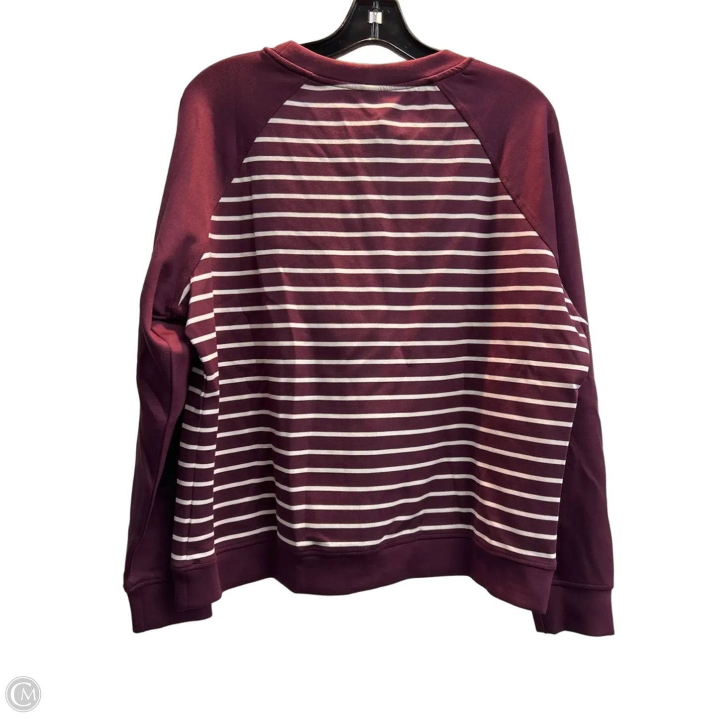 Top Long Sleeve By Clothes Mentor In Striped Pattern, Size: M