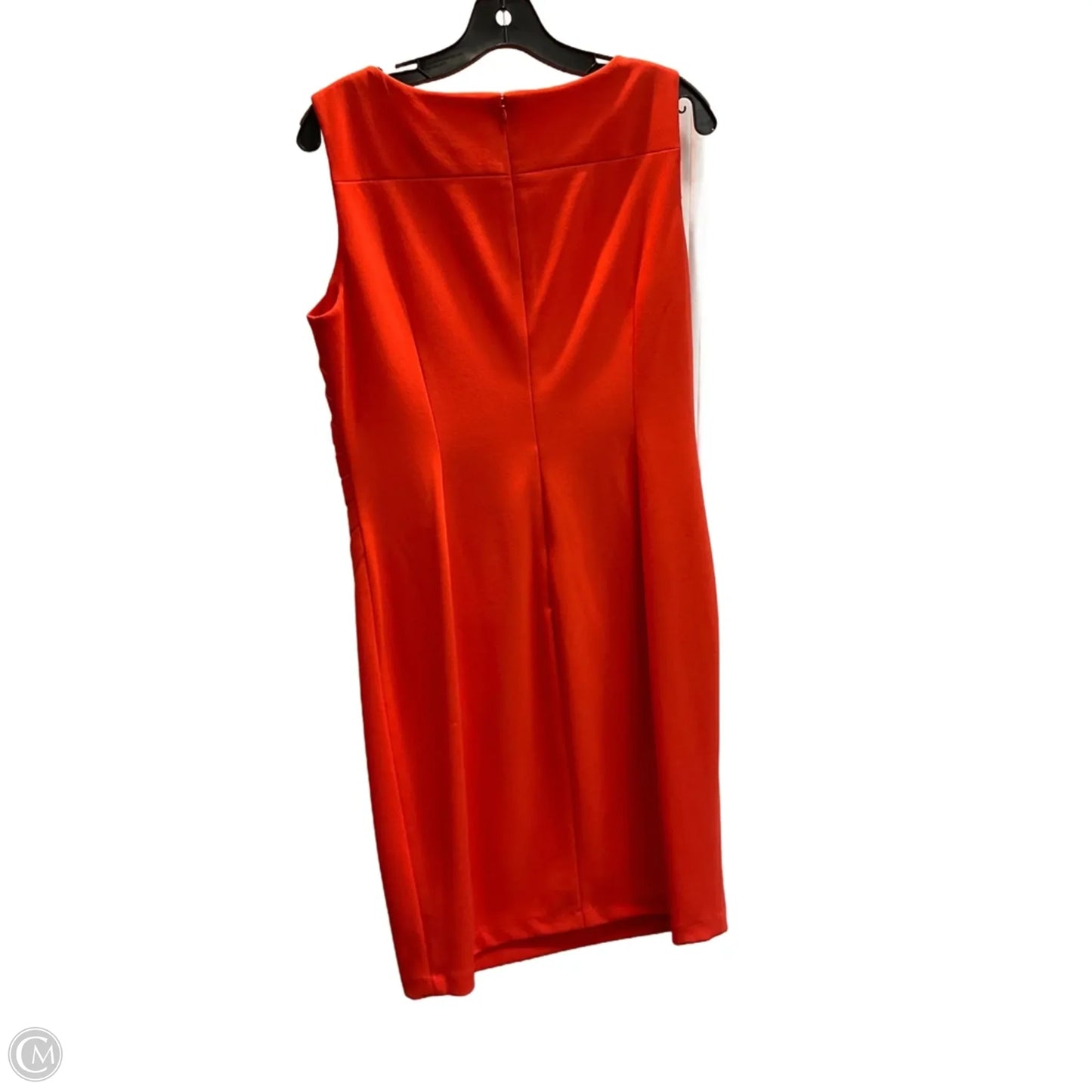 Dress Work By Calvin Klein In Orange, Size: M