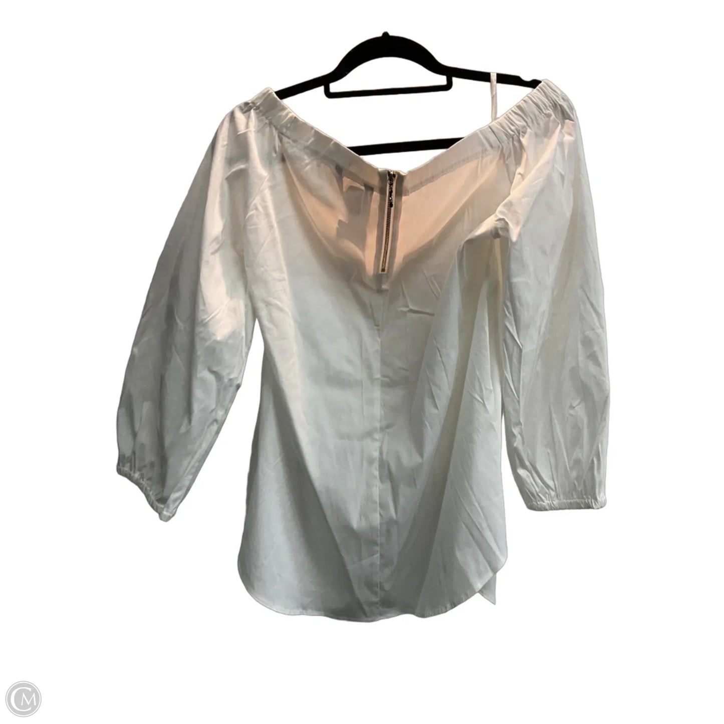 Blouse Long Sleeve By White House Black Market In White, Size: Xl